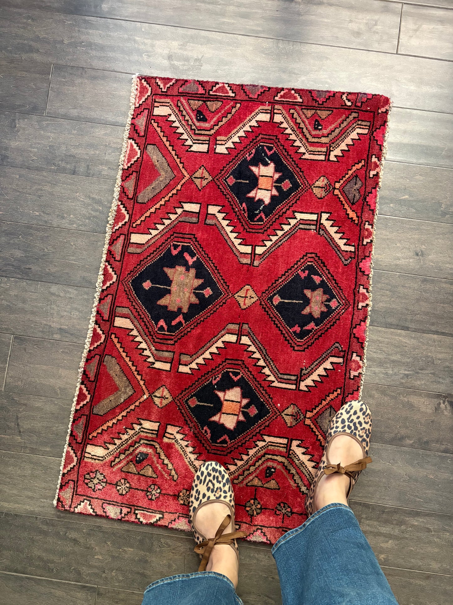 Vintage Rug #240 - 3'3.5" x 2'0" (Presale for Danielle)