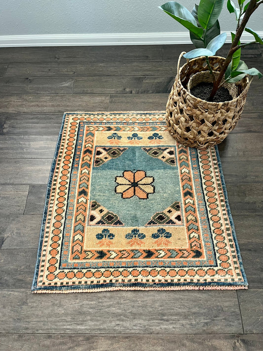 Vintage Rug #40 - 2'6" x 2'3" (reserved for Michelle)