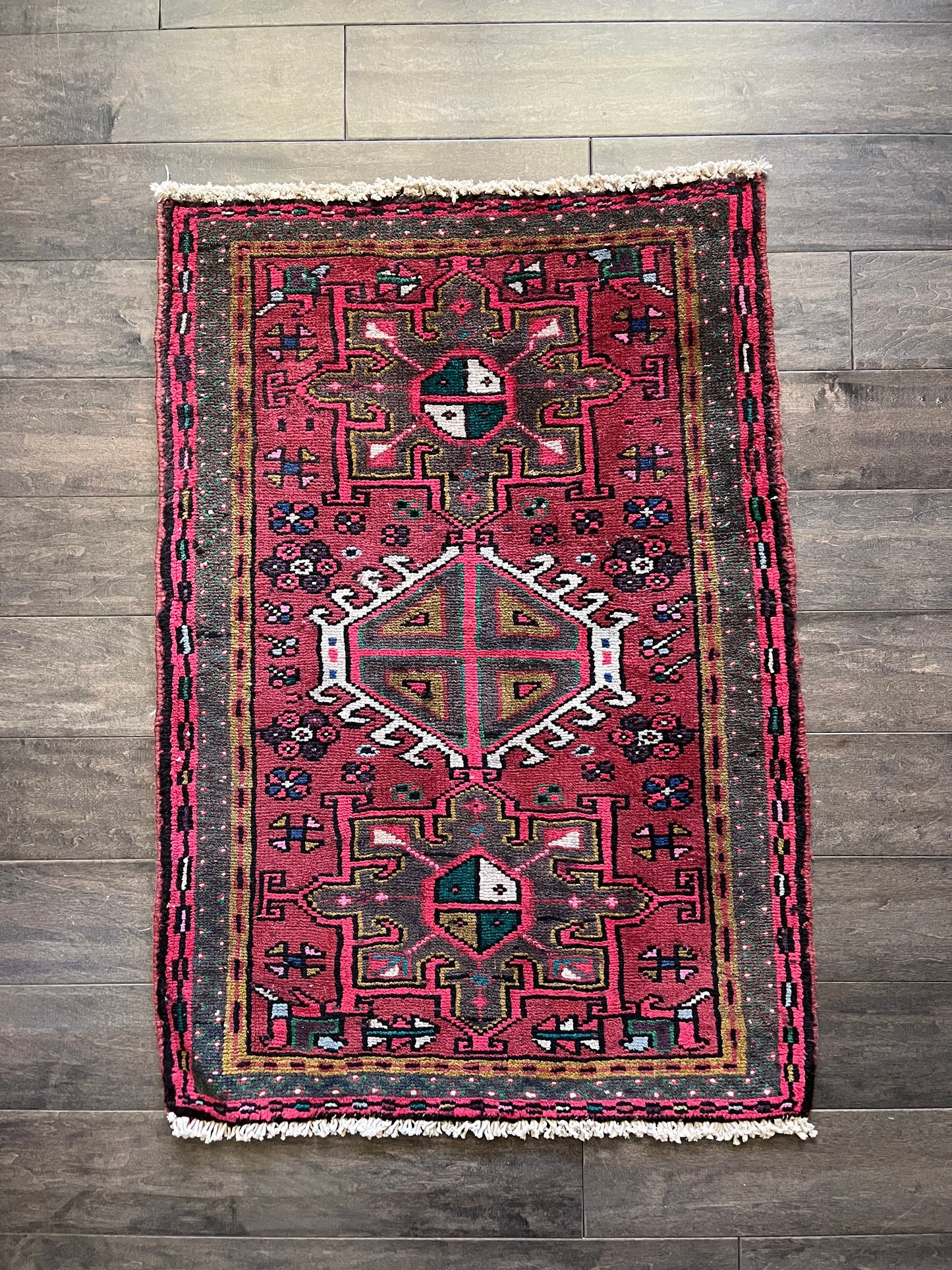Vintage Rug #101 - 3'2" x 2'2"