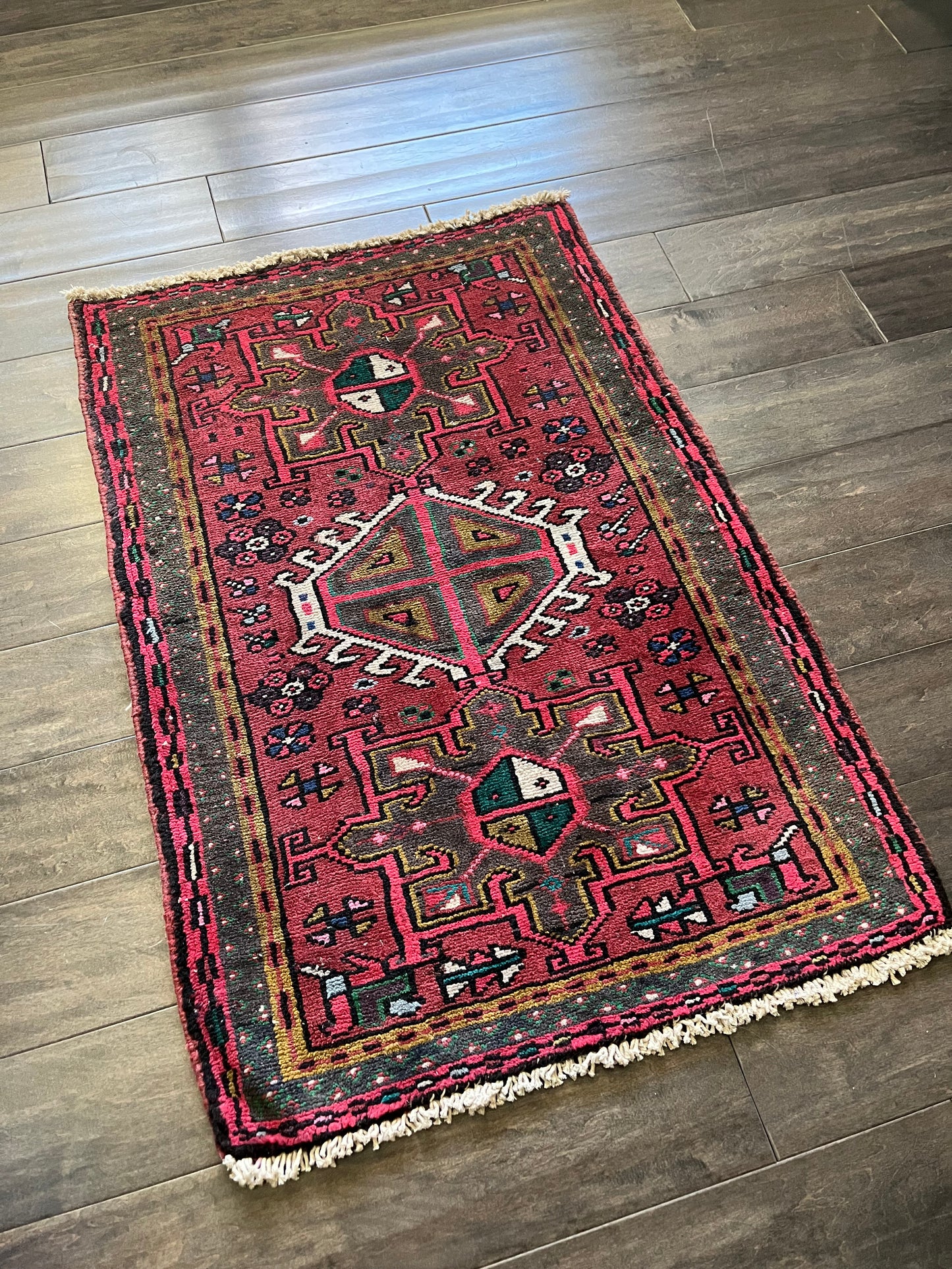 Vintage Rug #101 - 3'2" x 2'2"