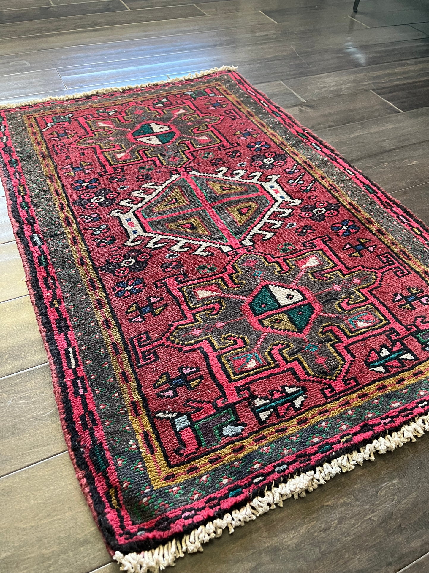 Vintage Rug #101 - 3'2" x 2'2"