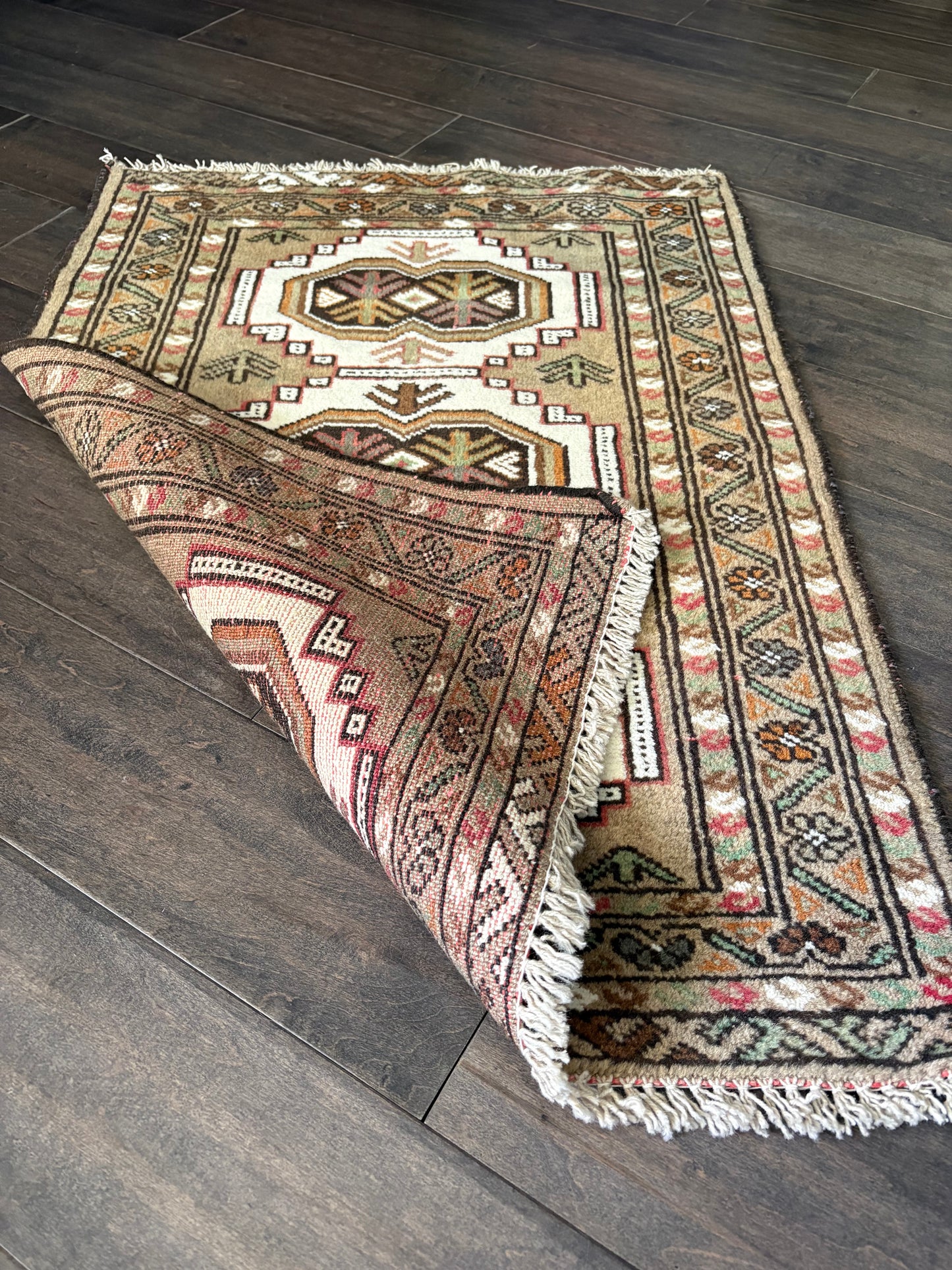 Vintage Rug #184 - 2'11 x 2'0"