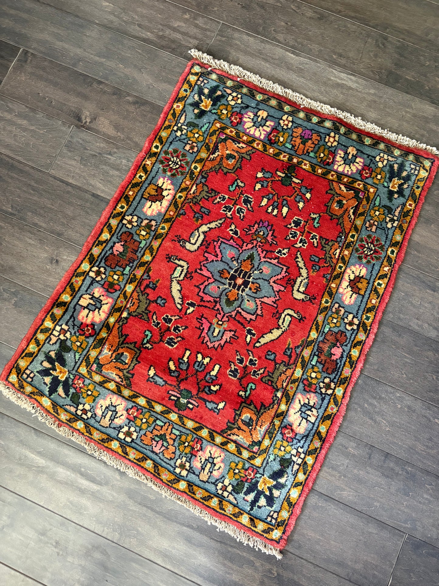 Vintage Rug #189 - 2'11" x 2'2"