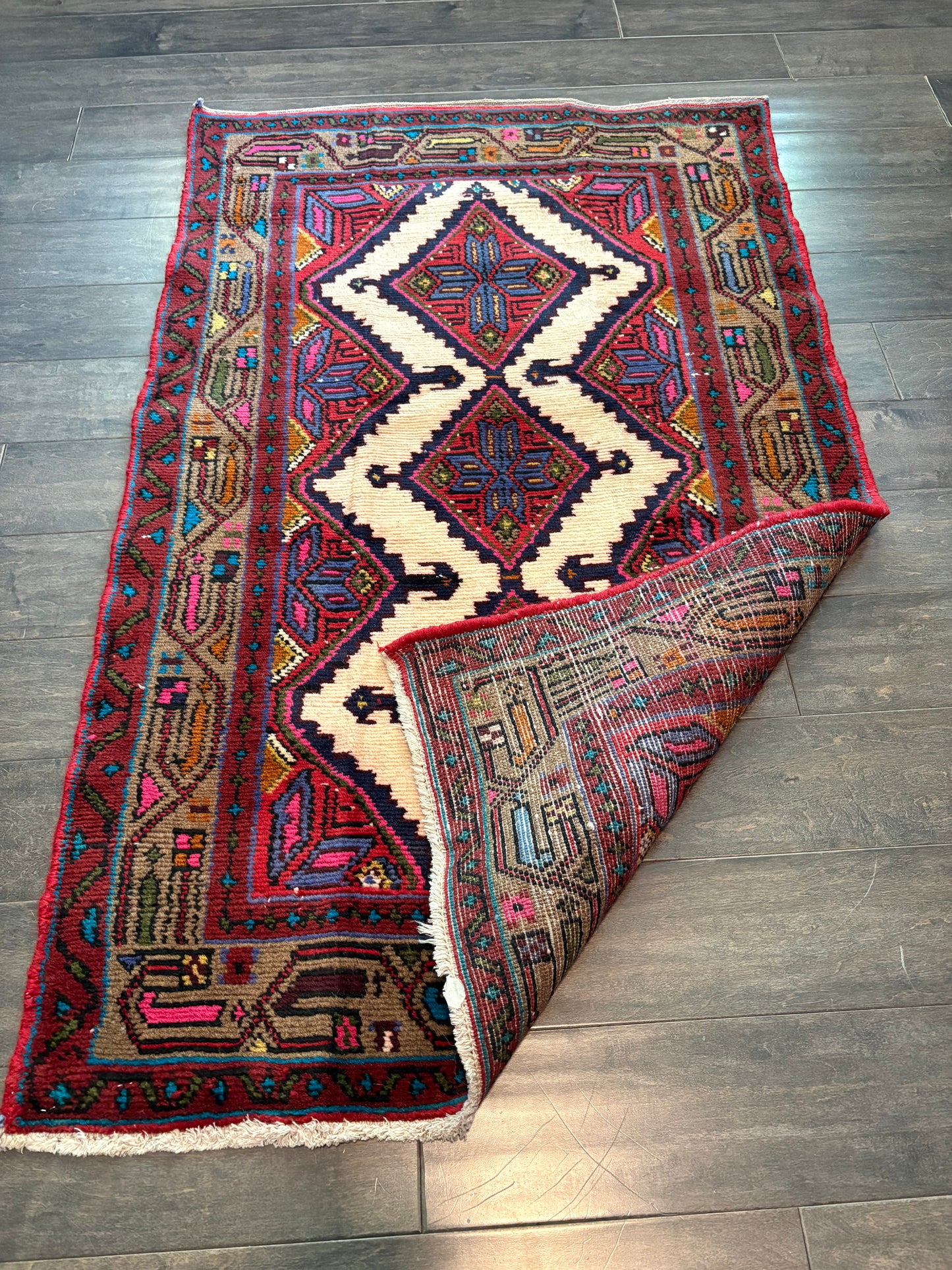 Vintage Rug #199 - 4'3" x 2'7" (presale for Eli)
