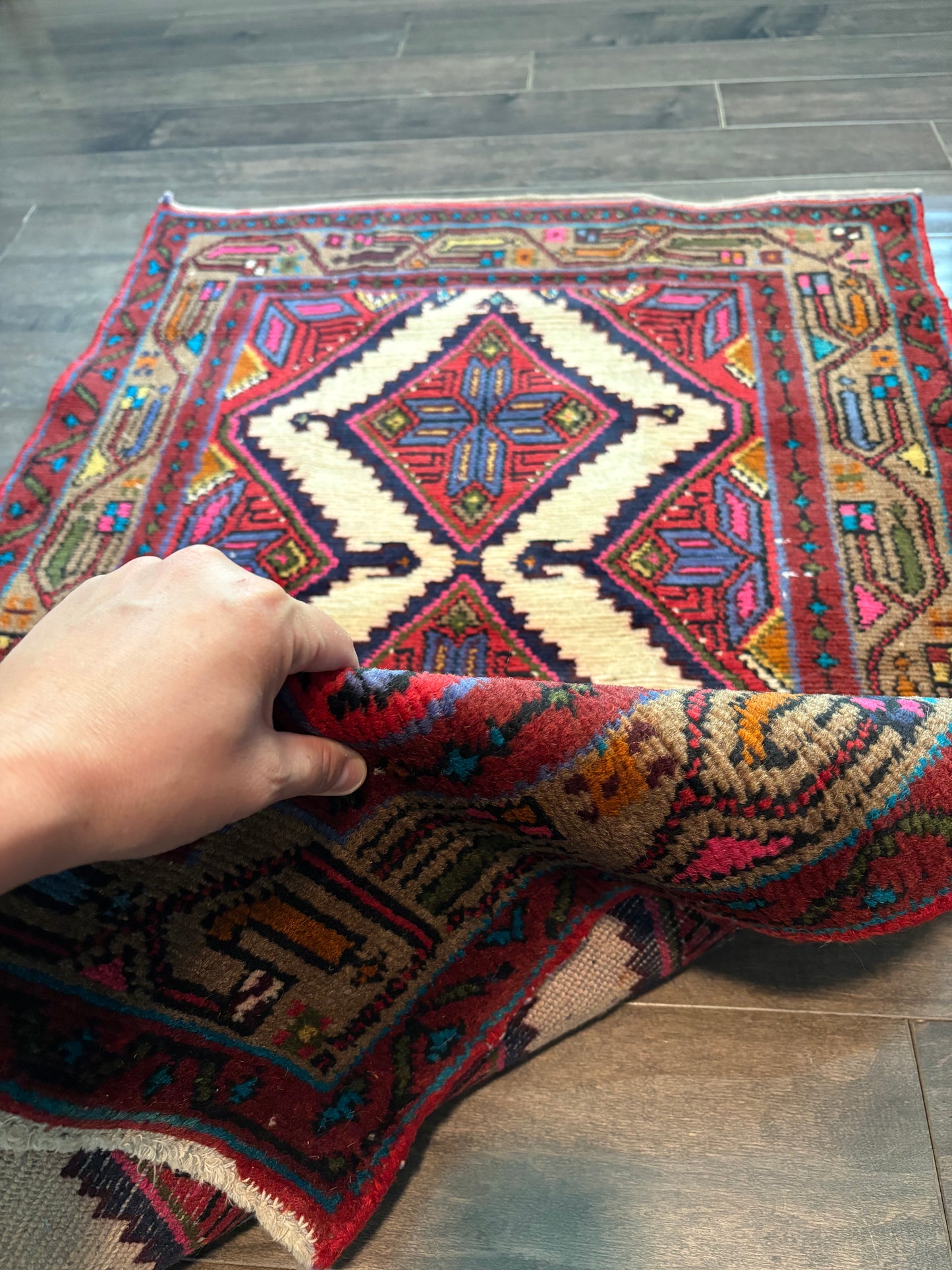 Vintage Rug #199 - 4'3" x 2'7" (presale for Eli)