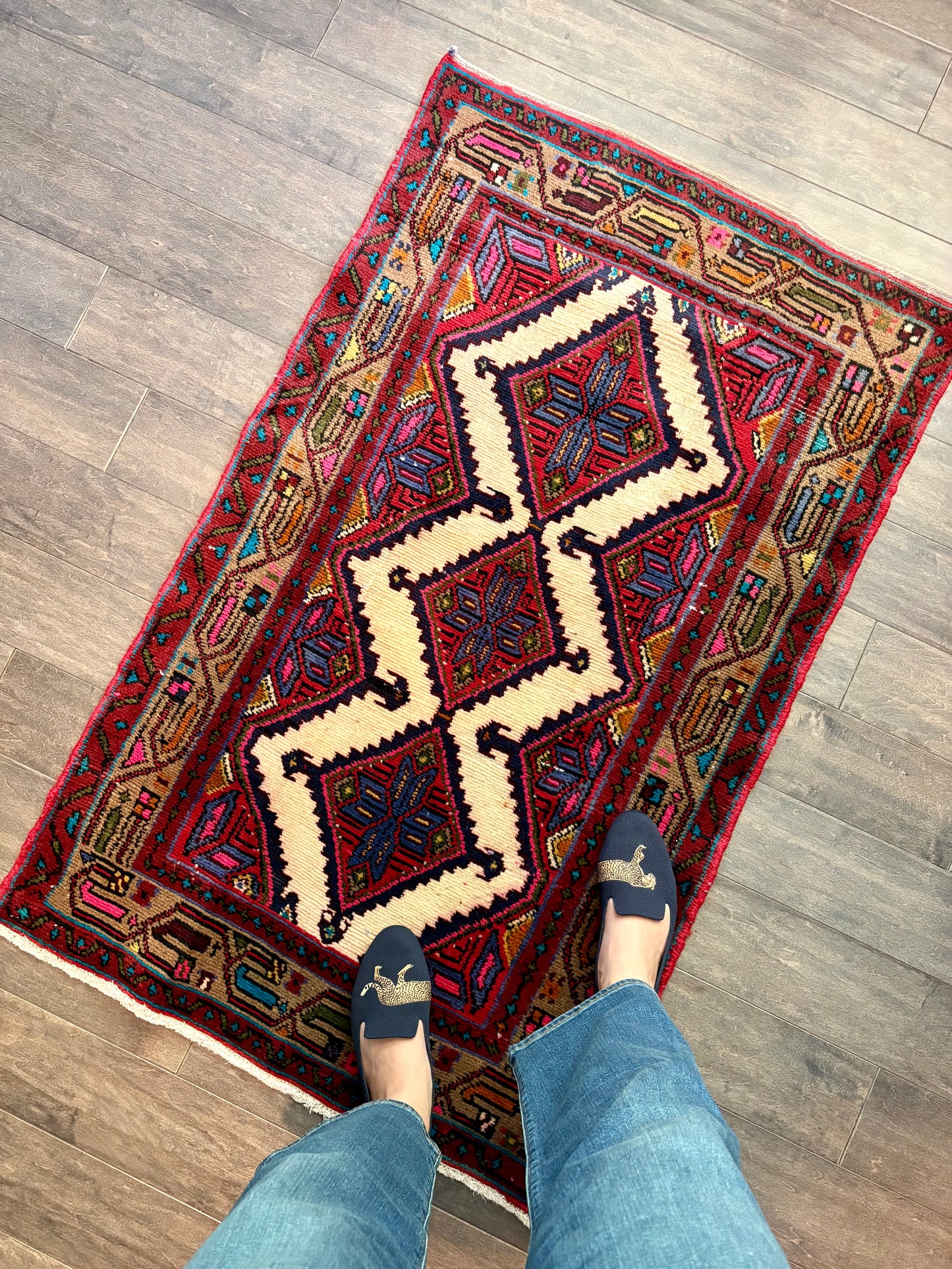 Vintage Rug #199 - 4'3" x 2'7" (presale for Eli)