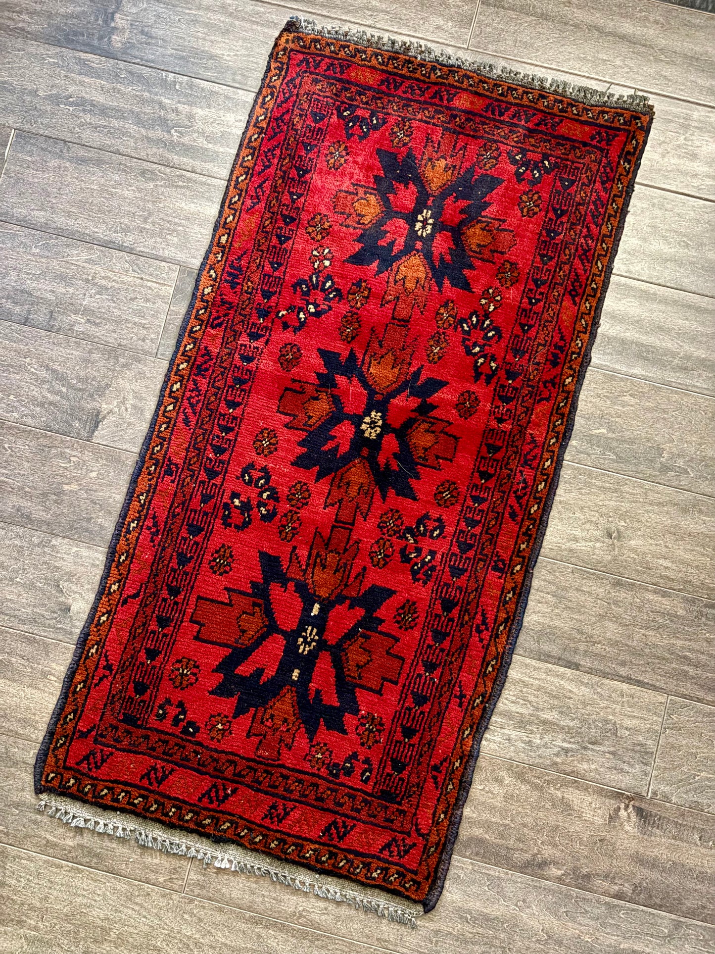 Vintage Rug #200 - 3'6" x 1'8.5" (presale for Eli)
