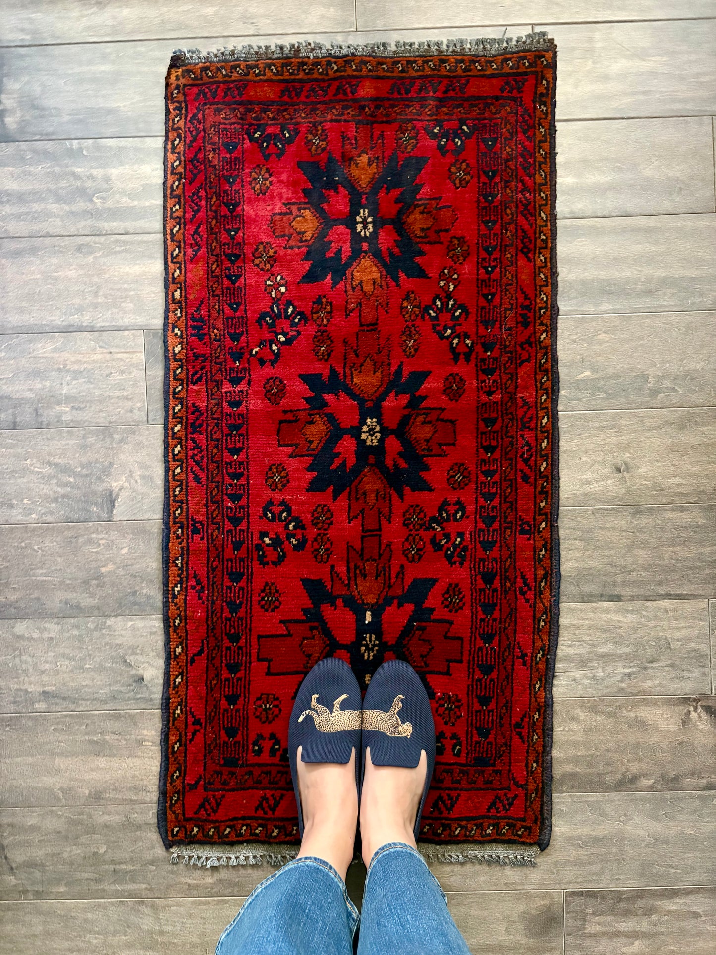 Vintage Rug #200 - 3'6" x 1'8.5" (presale for Eli)
