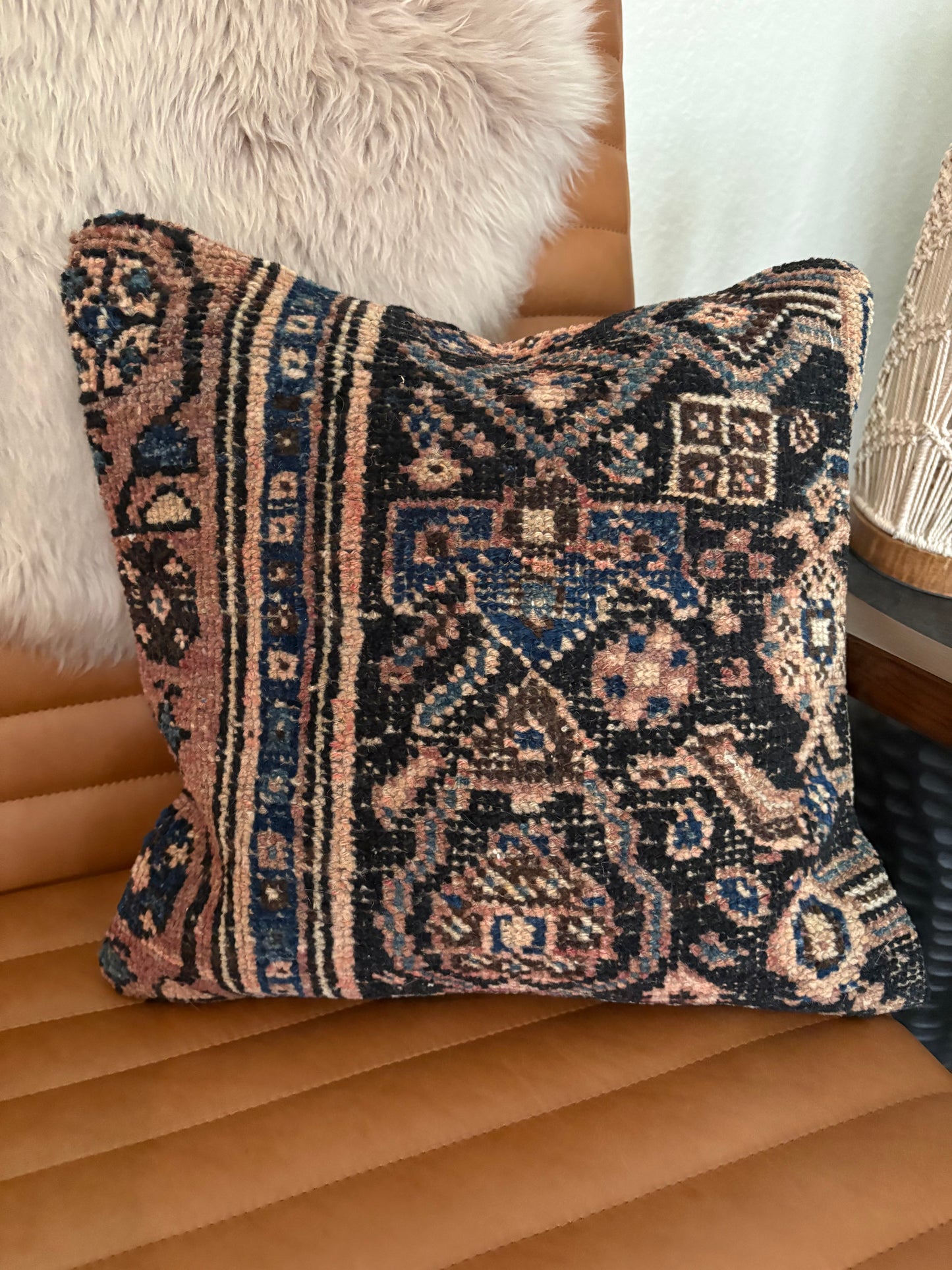 Vintage Rug Pillow Cover #11 - 16" x 16"