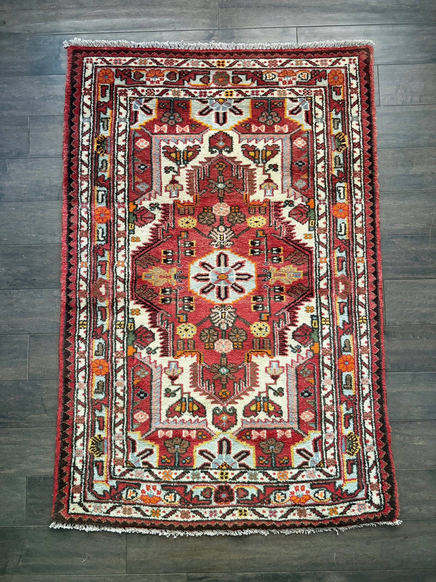 Vintage Rug #214 - 4'5" x 2'11" (Presale for Erin)