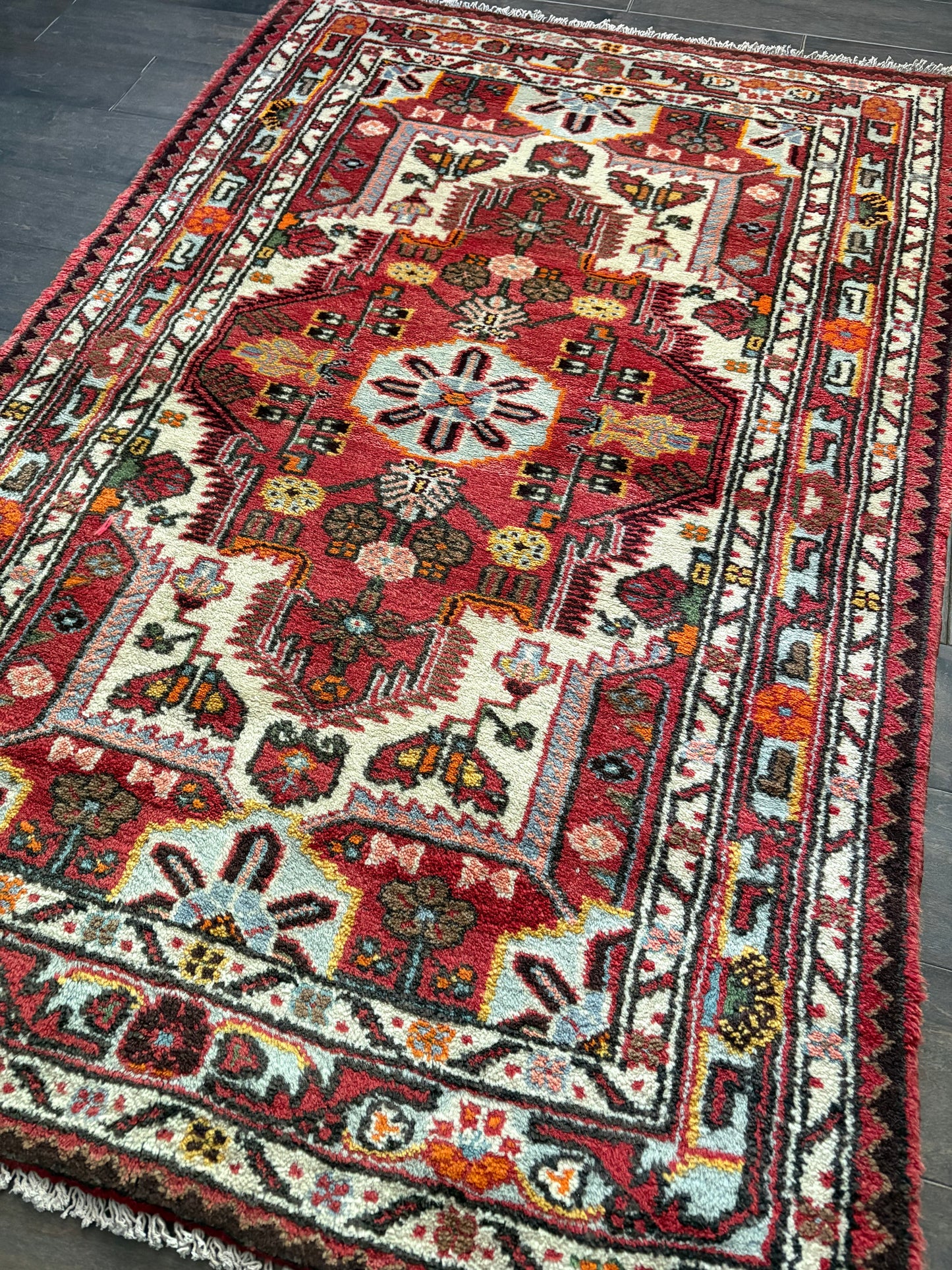 Vintage Rug #214 - 4'5" x 2'11" (Presale for Erin)