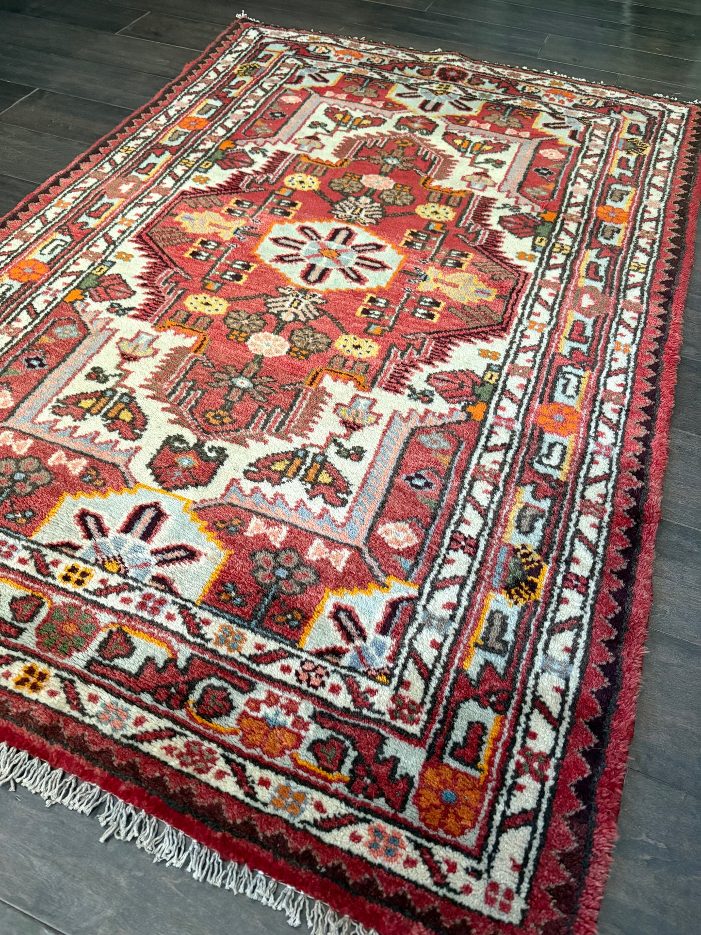 Vintage Rug #214 - 4'5" x 2'11" (Presale for Erin)