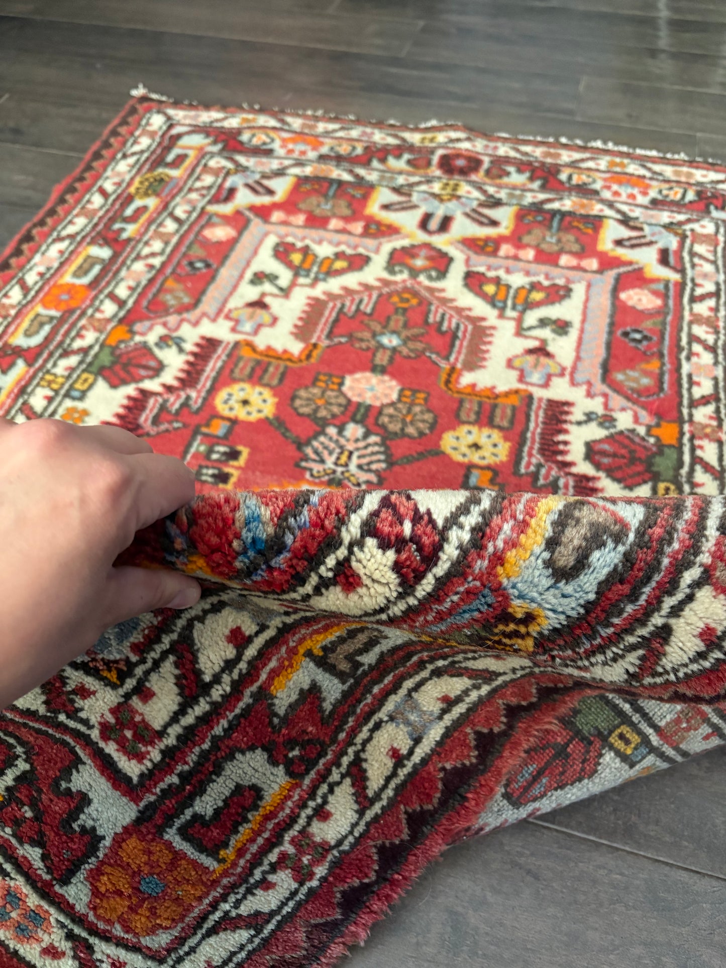Vintage Rug #214 - 4'5" x 2'11" (Presale for Erin)