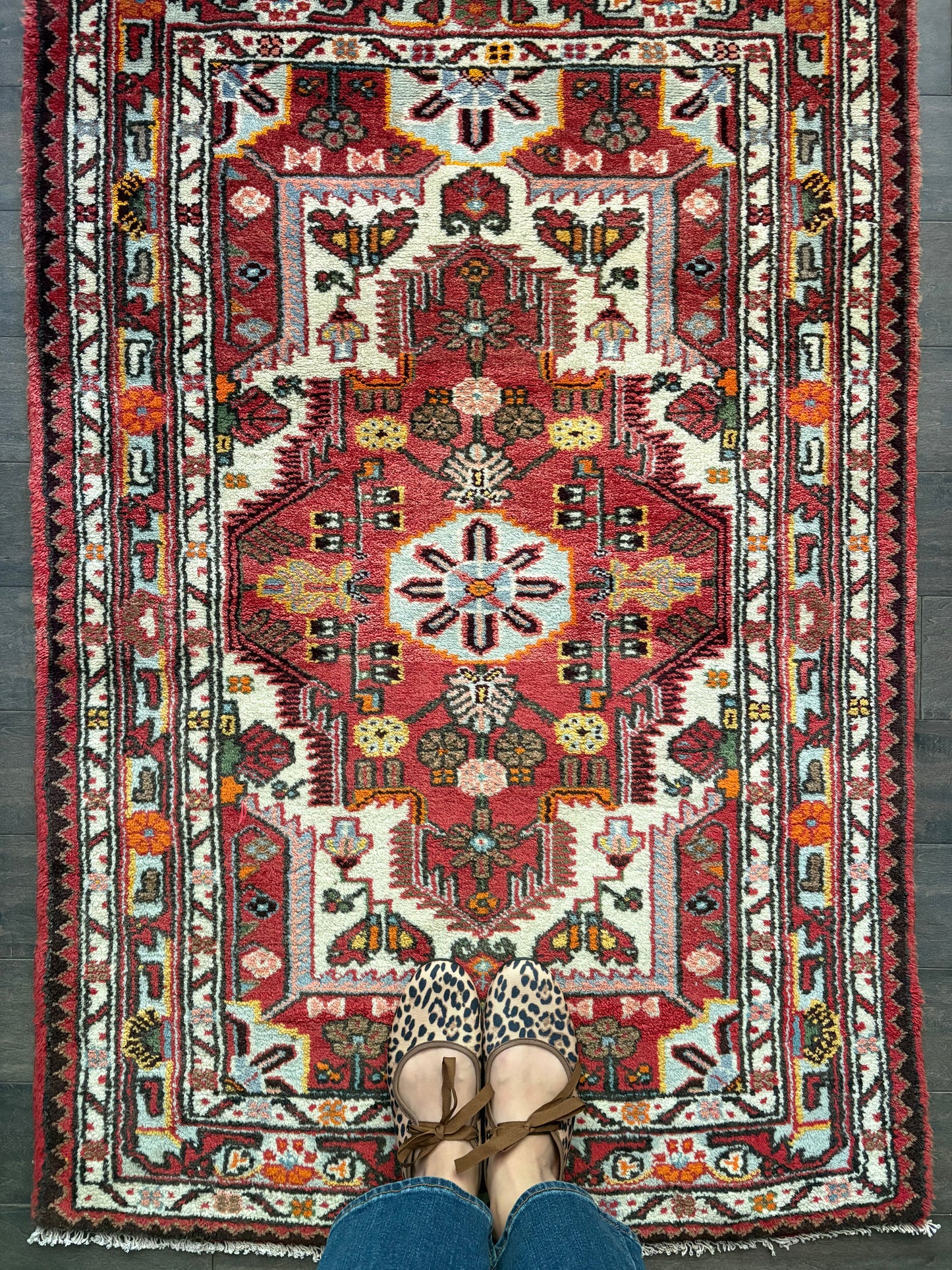 Vintage Rug #214 - 4'5" x 2'11" (Presale for Erin)