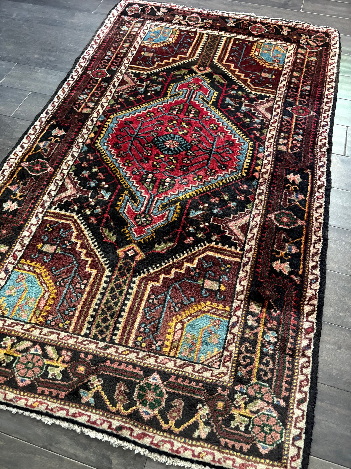 Vintage Rug #217 - 4'10" x 2'10" (Presale for Elysia)