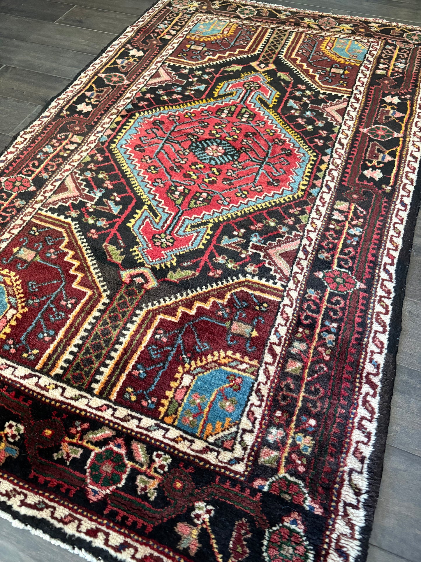 Vintage Rug #217 - 4'10" x 2'10" (Presale for Elysia)