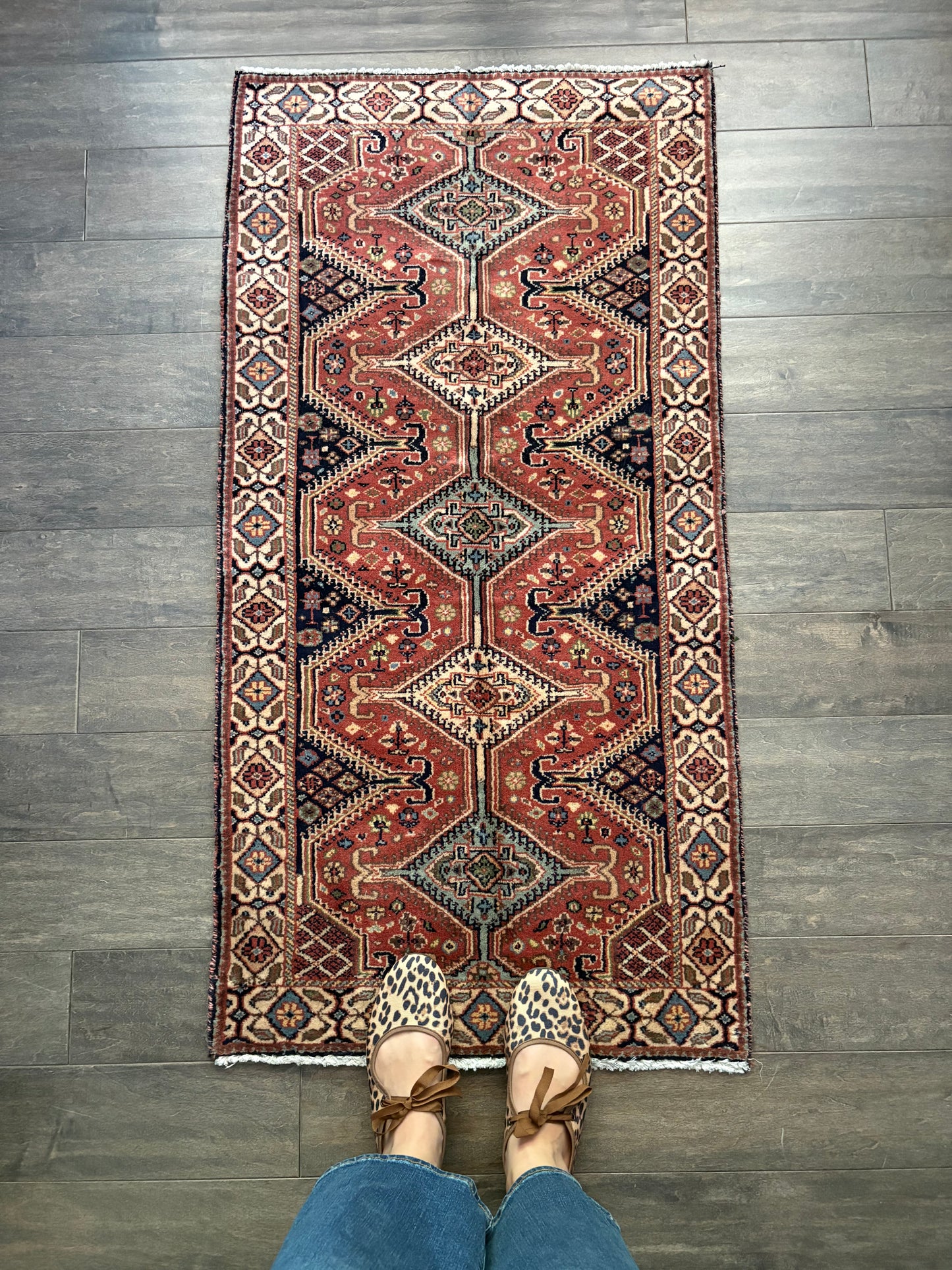 Vintage Rug #215 - 4'0" x 2'.5" (Presale for Erin)