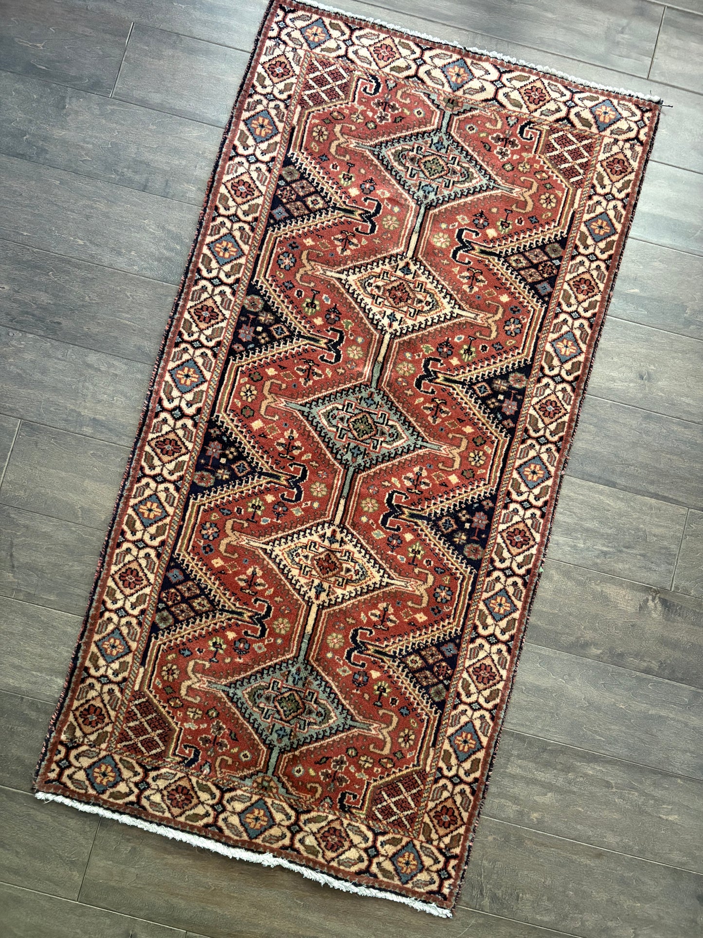 Vintage Rug #215 - 4'0" x 2'.5" (Presale for Erin)