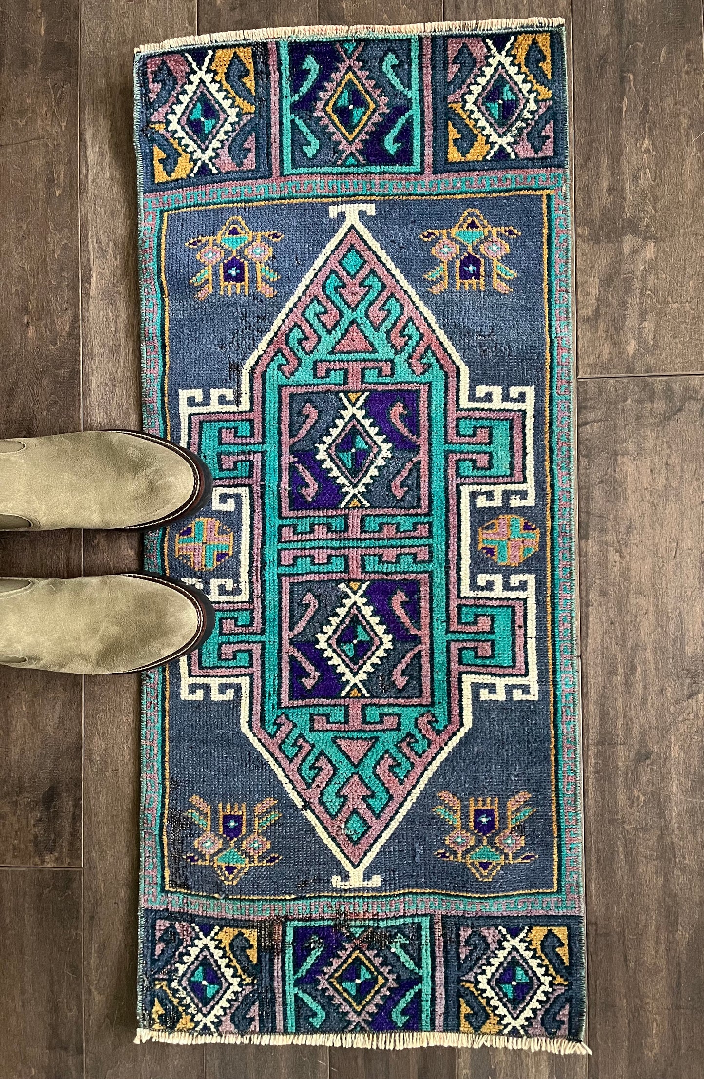 Vintage Rug #12 -  1'5" x 3'3"