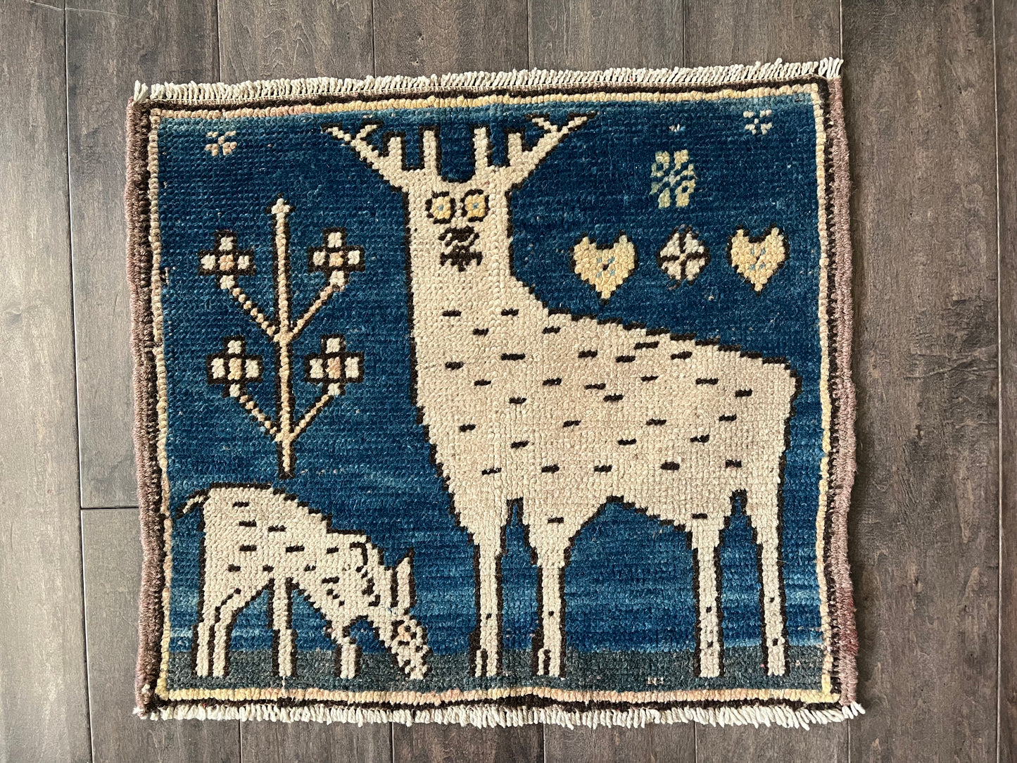 Vintage Rug #10 - 1'9" x 1'10.5"