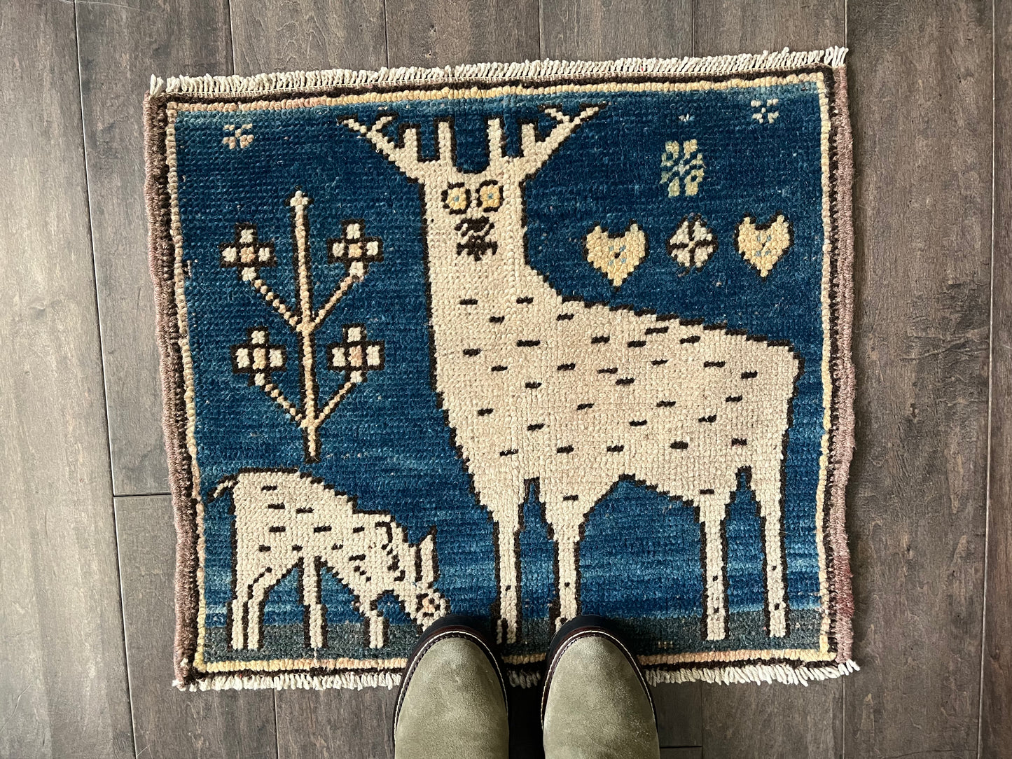 Vintage Rug #10 - 1'9" x 1'10.5"