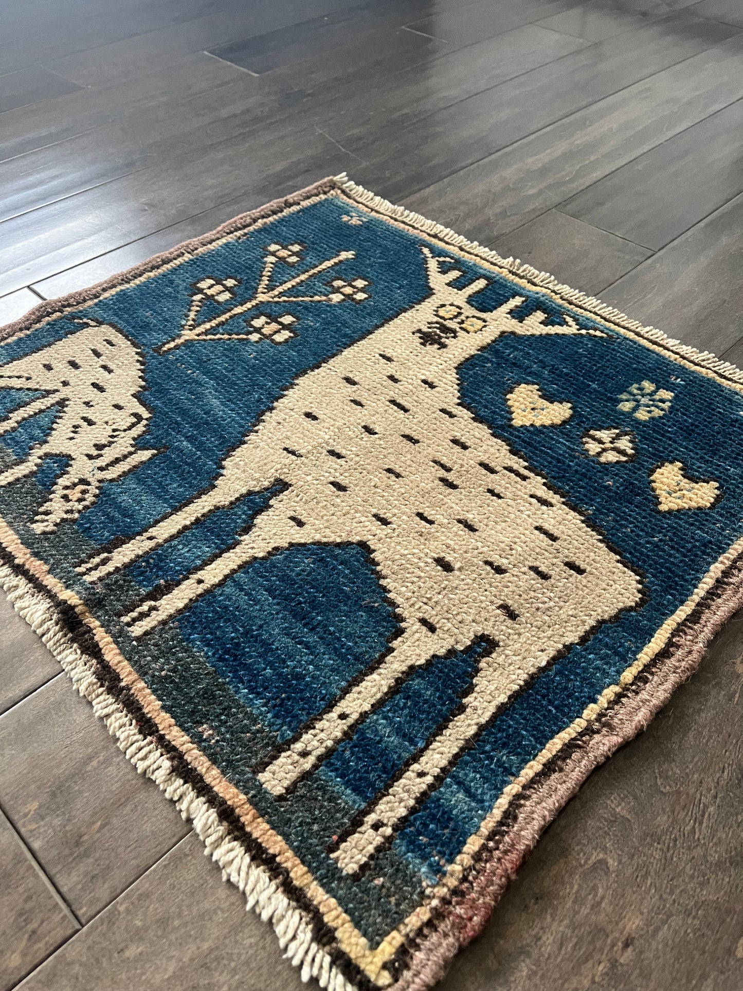 Vintage Rug #10 - 1'9" x 1'10.5"