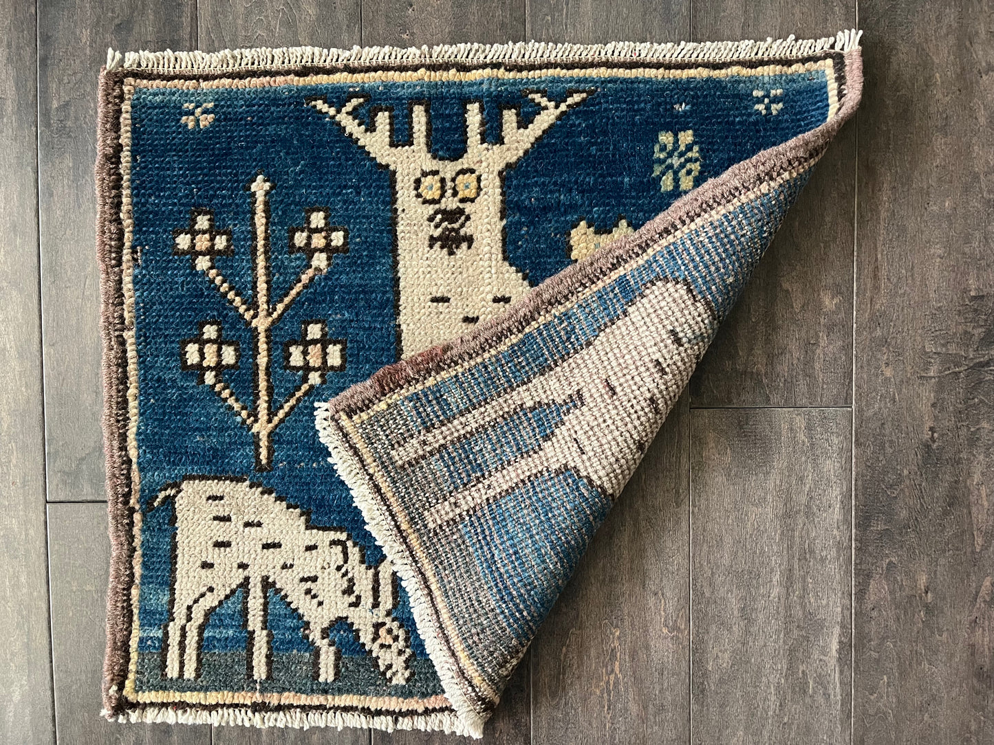 Vintage Rug #10 - 1'9" x 1'10.5"