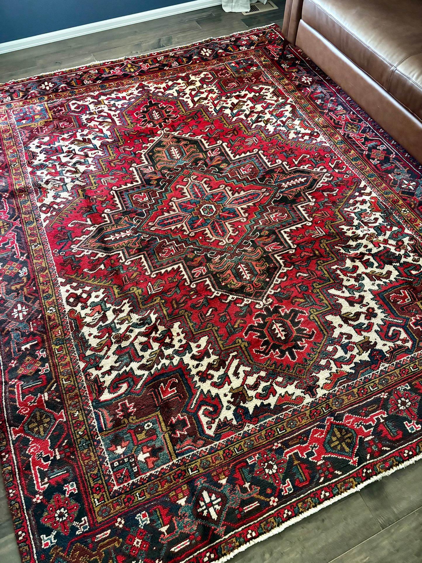 Vintage Heriz Rug #232 - 9’4” x 7’9”