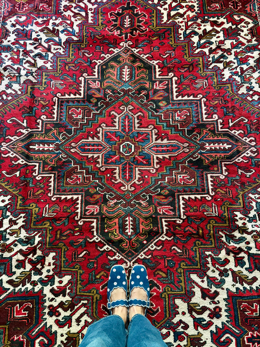 Vintage Heriz Rug #232 - 9’4” x 7’9”