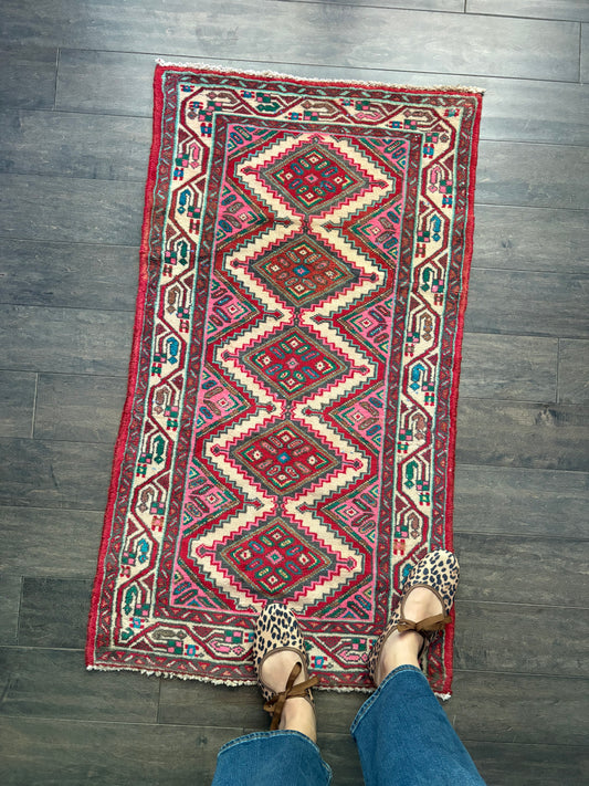 Vintage Rug #235 - 3'9" x 2'2.5" (Presale for Emily)