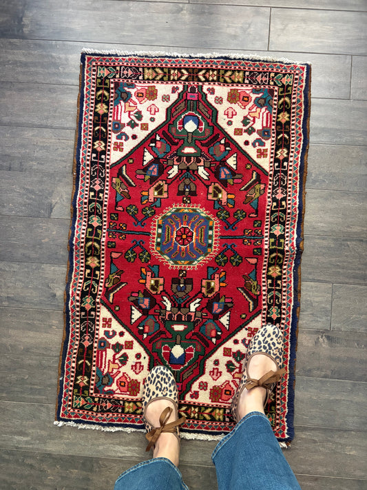 Vintage Rug #236 - 3'4" x 2'1" (Presale for Emily)