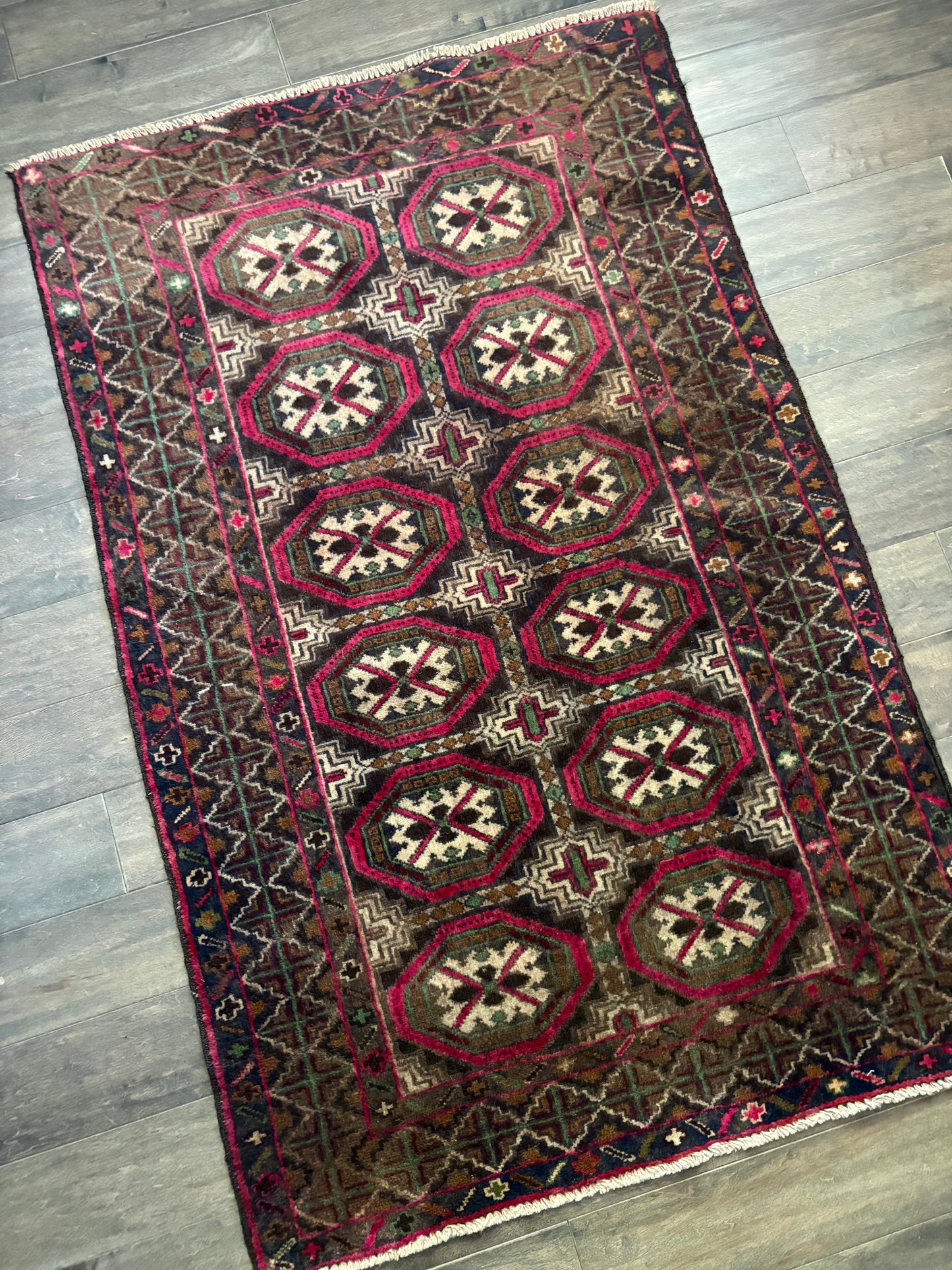 Vintage Rug #234 - 4'0" x 2'9" (Presale for Emily)