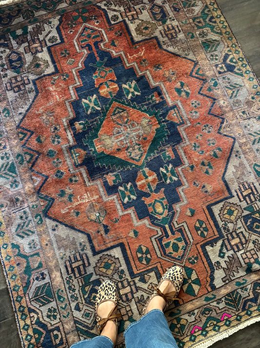 Vintage Rug #239 - 6'5" x 4'11" (Presale for Danielle)