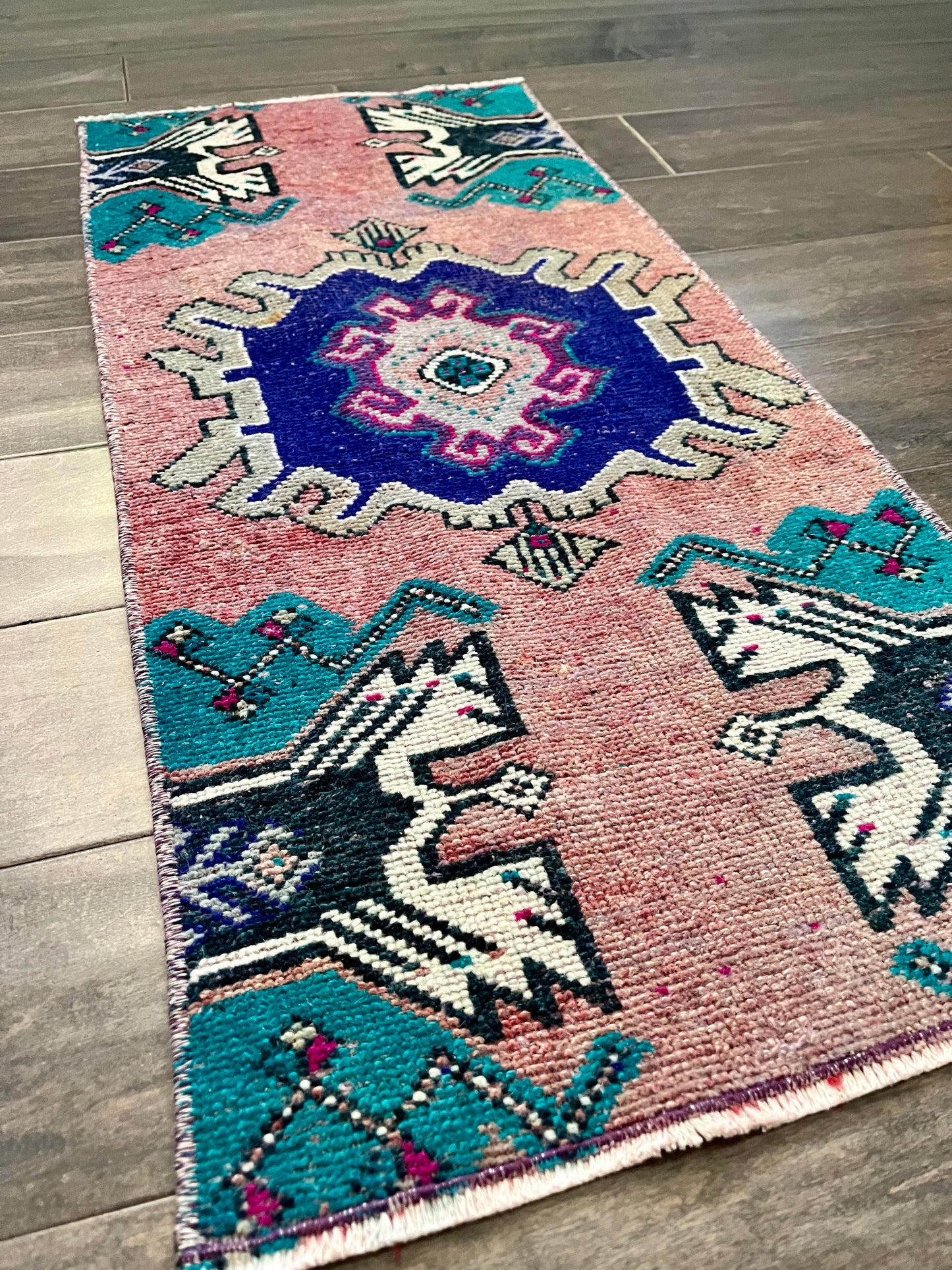 Vintage Rug #53 - 2'10" x 1'4"