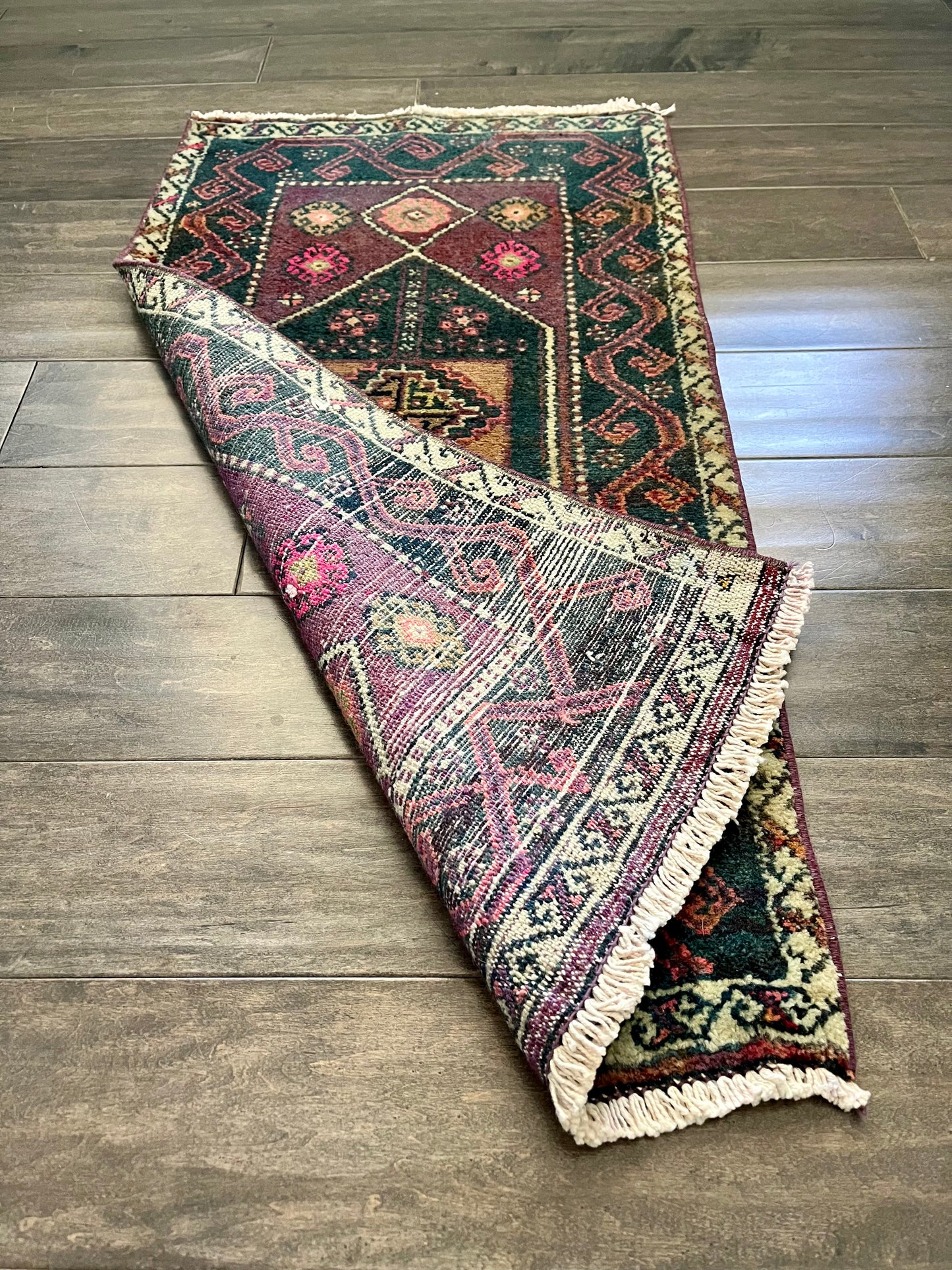 Vintage Rug #55 - 3'2.5" x 1'8"