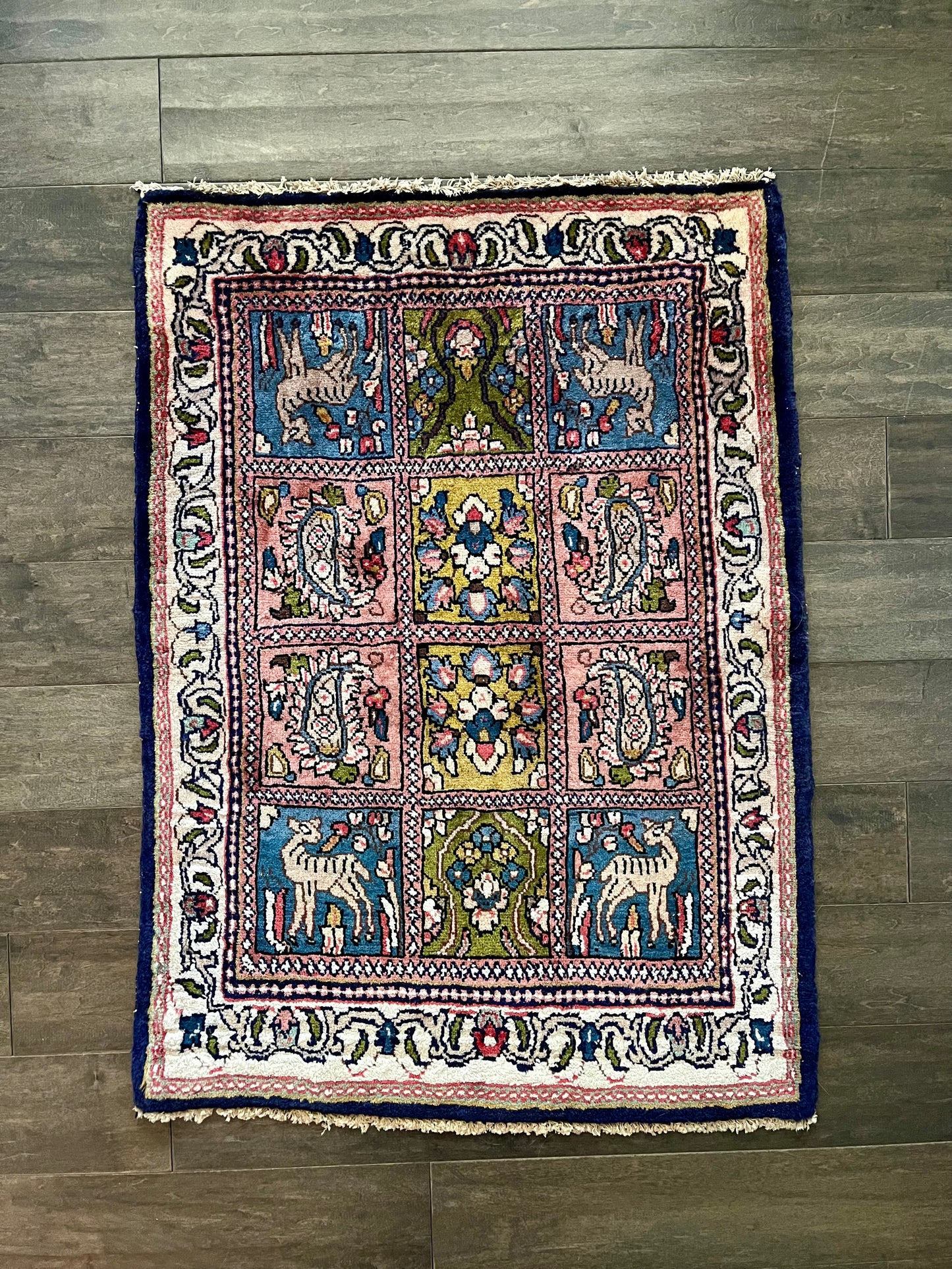 Vintage Rug #72 - 2'3.5" x 3'2"