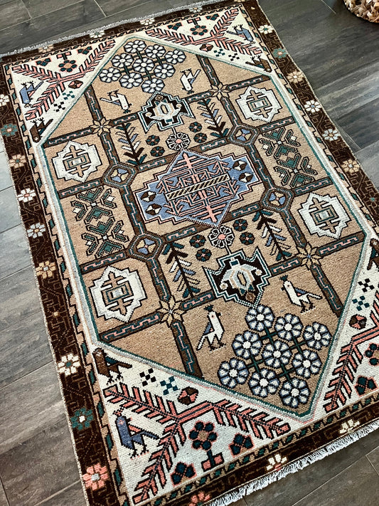 Vintage Rug #73 -3'.5" x 4'8"