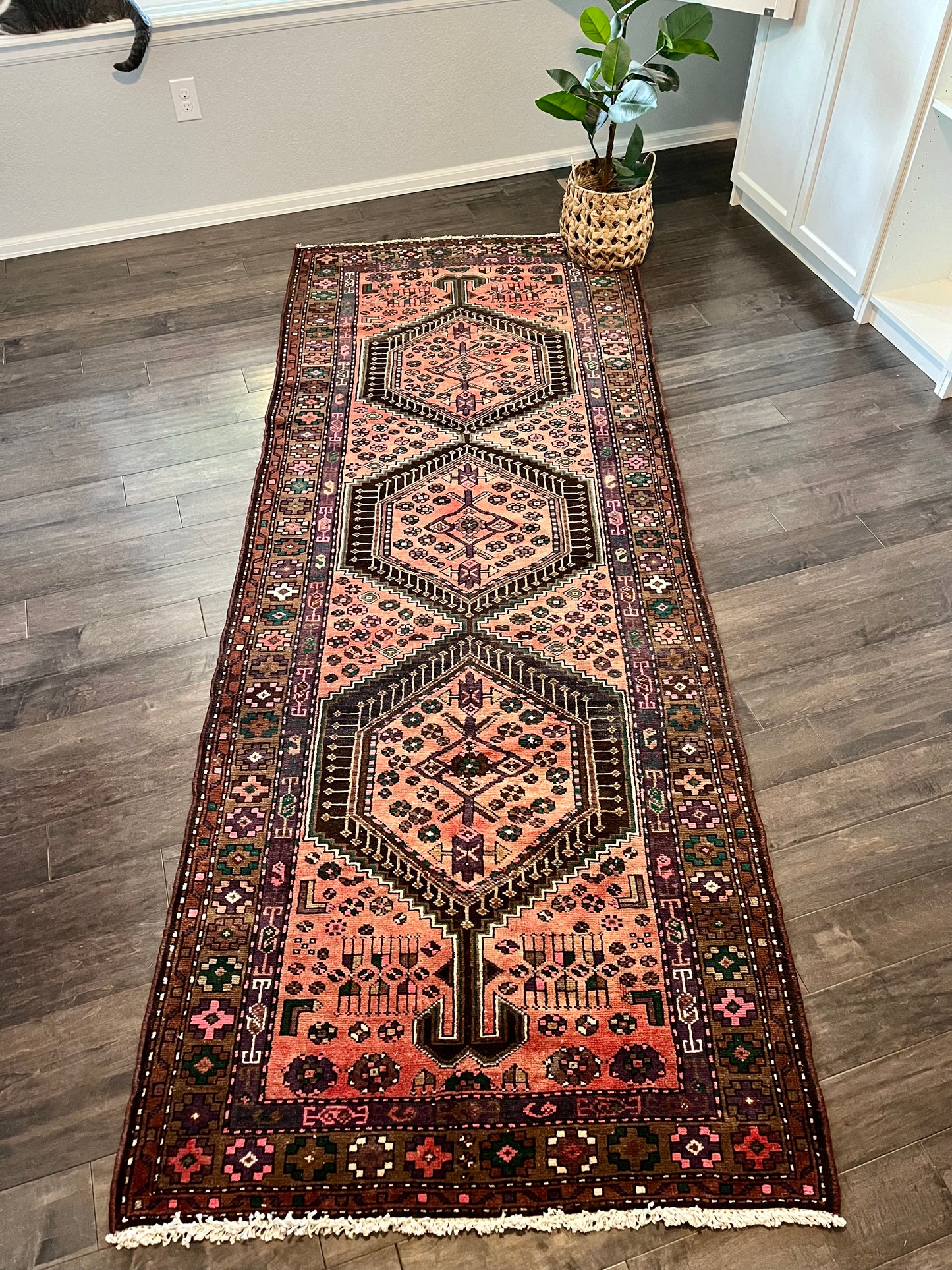 Vintage Rug #81 - 3'8.5" x 9'7" (reserved for Amy)