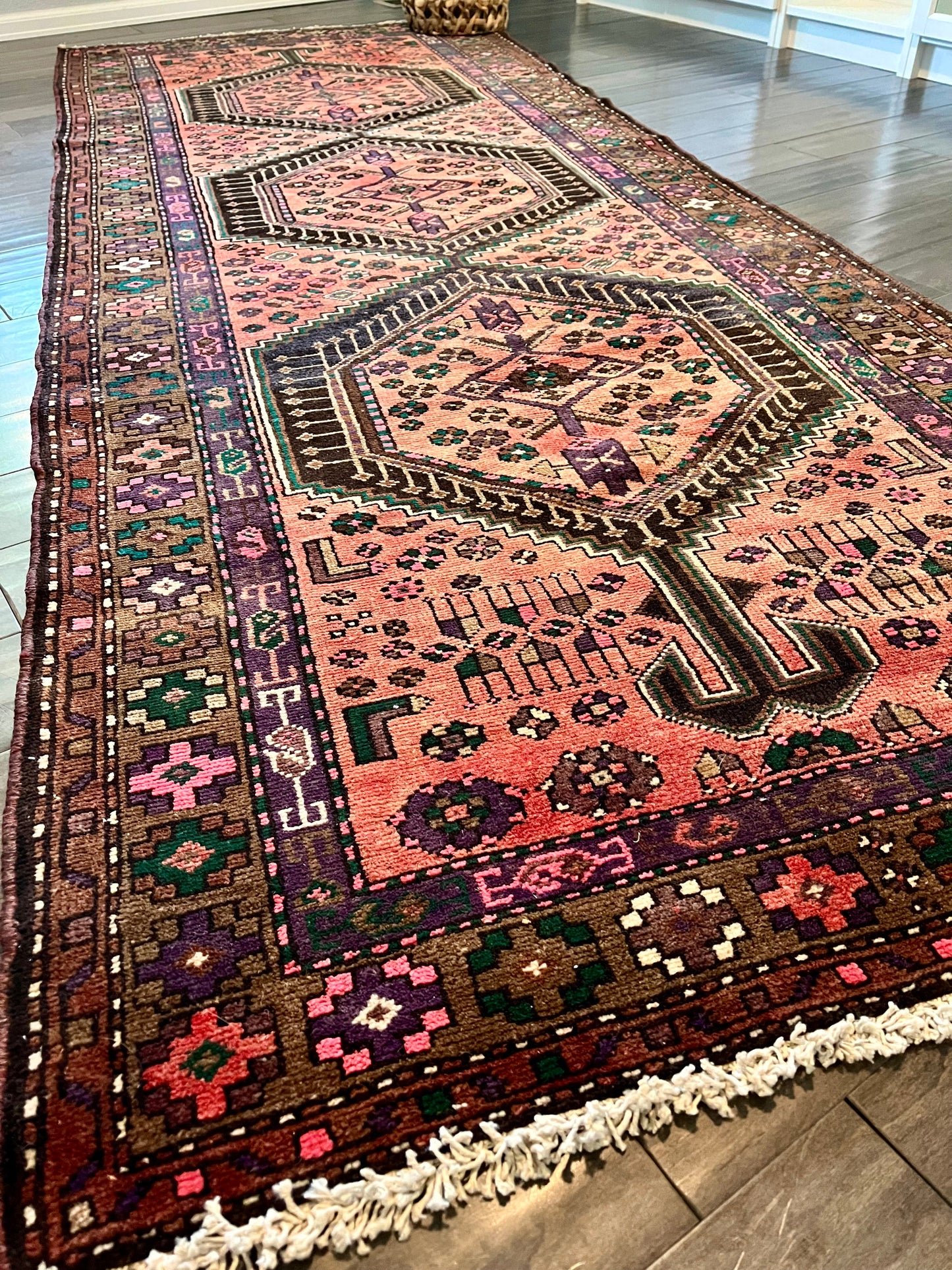 Vintage Rug #81 - 3'8.5" x 9'7" (reserved for Amy)