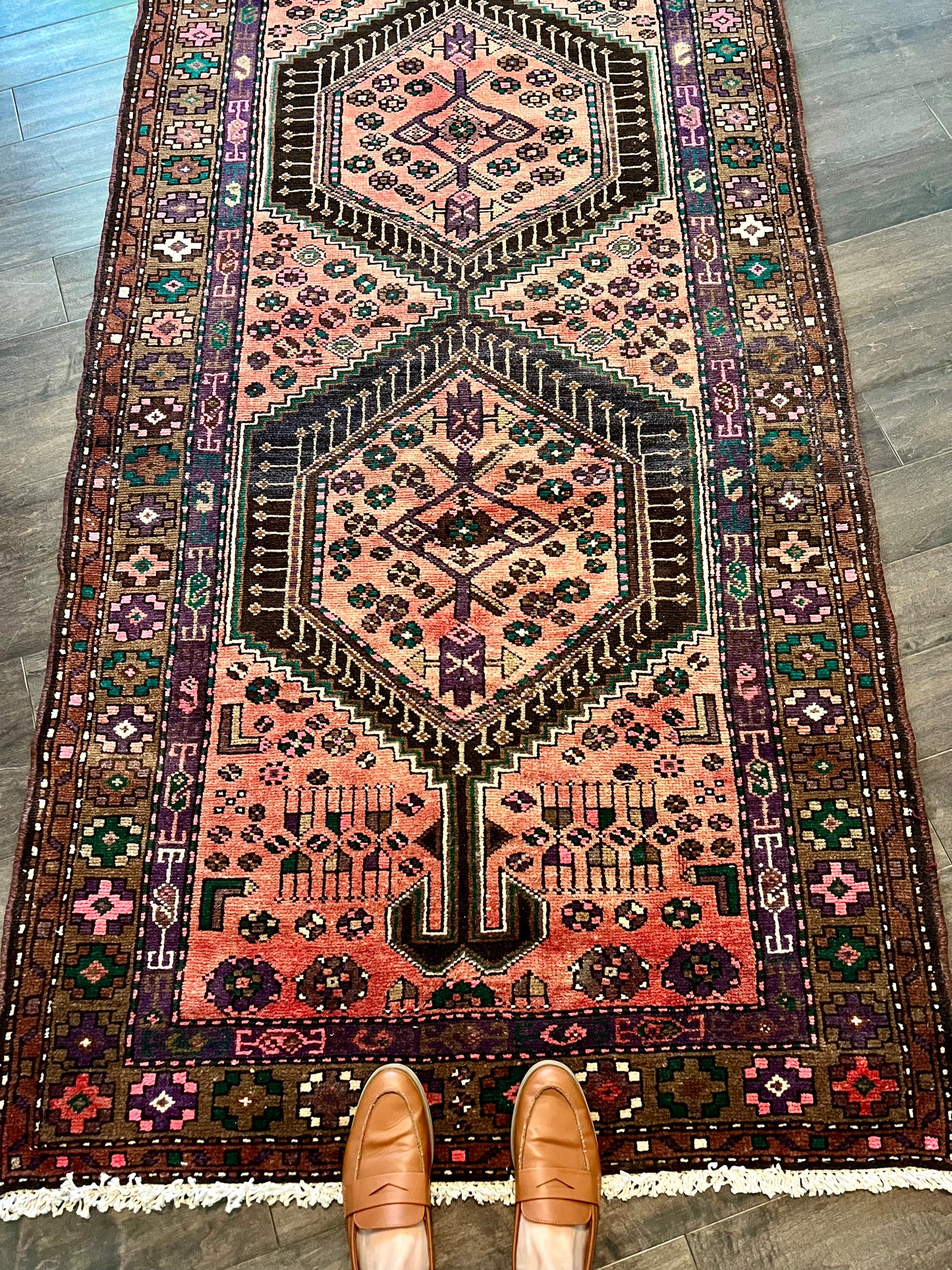 Vintage Rug #81 - 3'8.5" x 9'7" (reserved for Amy)