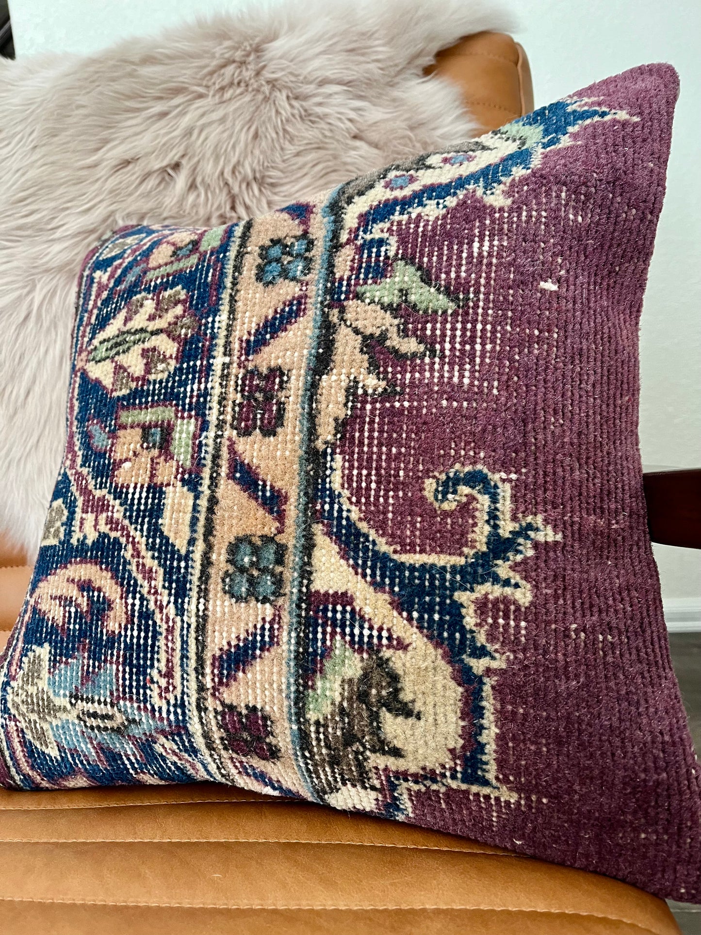 Vintage Rug Pillow Cover #2 - 16"x16"