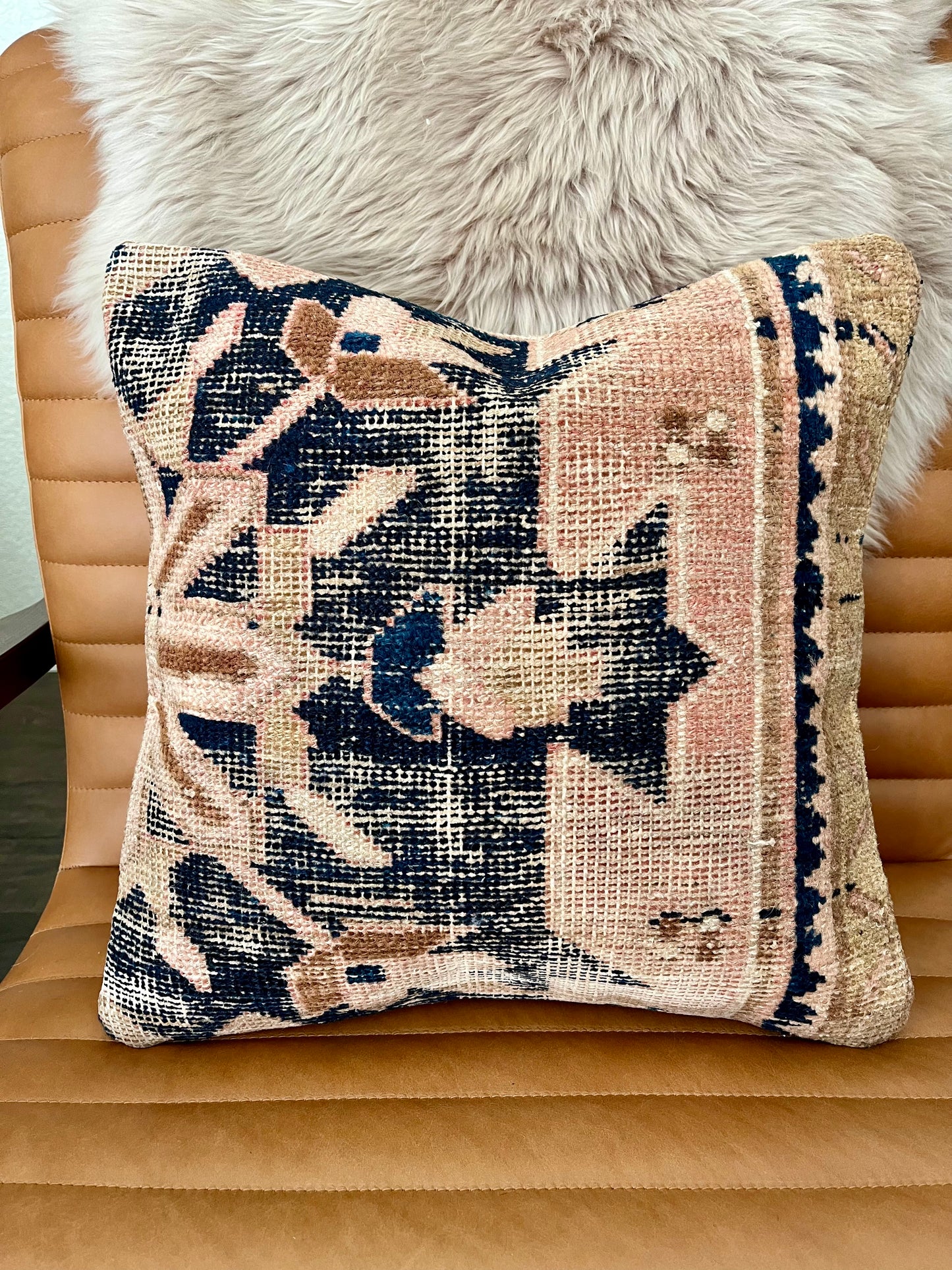 Vintage Rug Pillow Cover #5 - 16"x16"