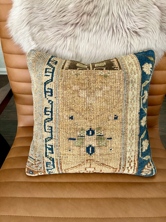 Vintage Rug Pillow Cover #9 - 16"x16"