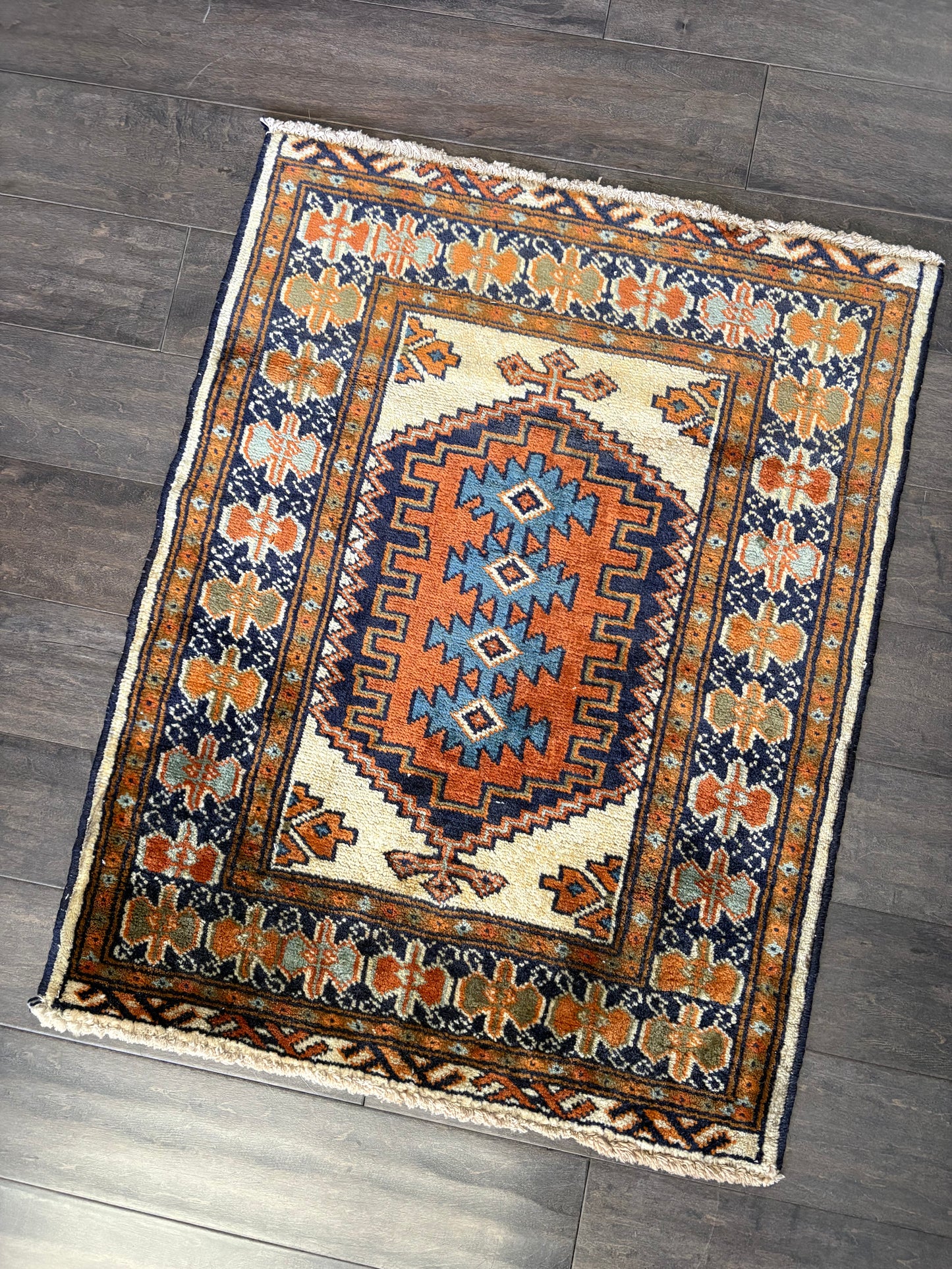 Vintage Rug #180 - 2'10" x 2'2"