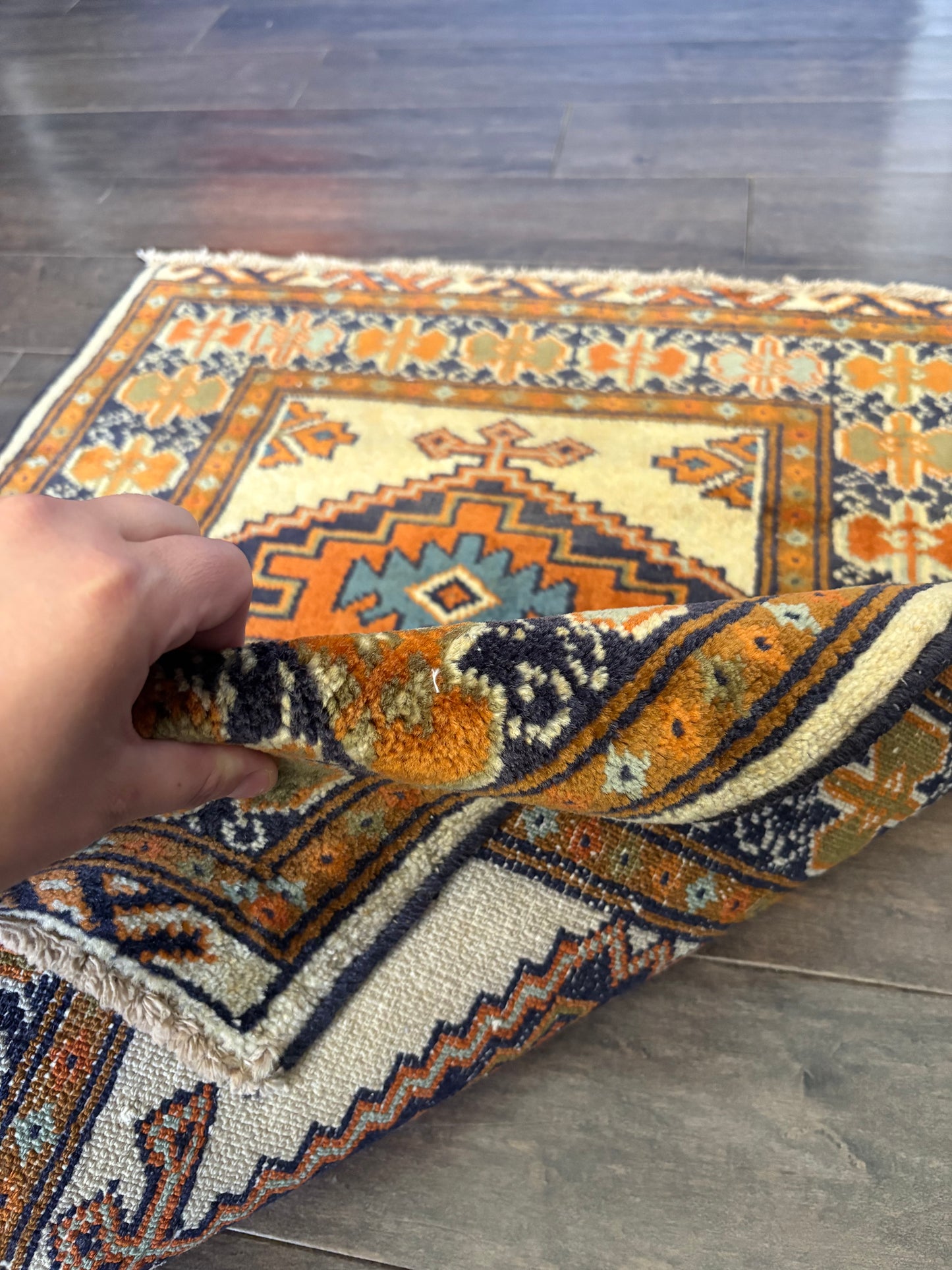 Vintage Rug #180 - 2'10" x 2'2"