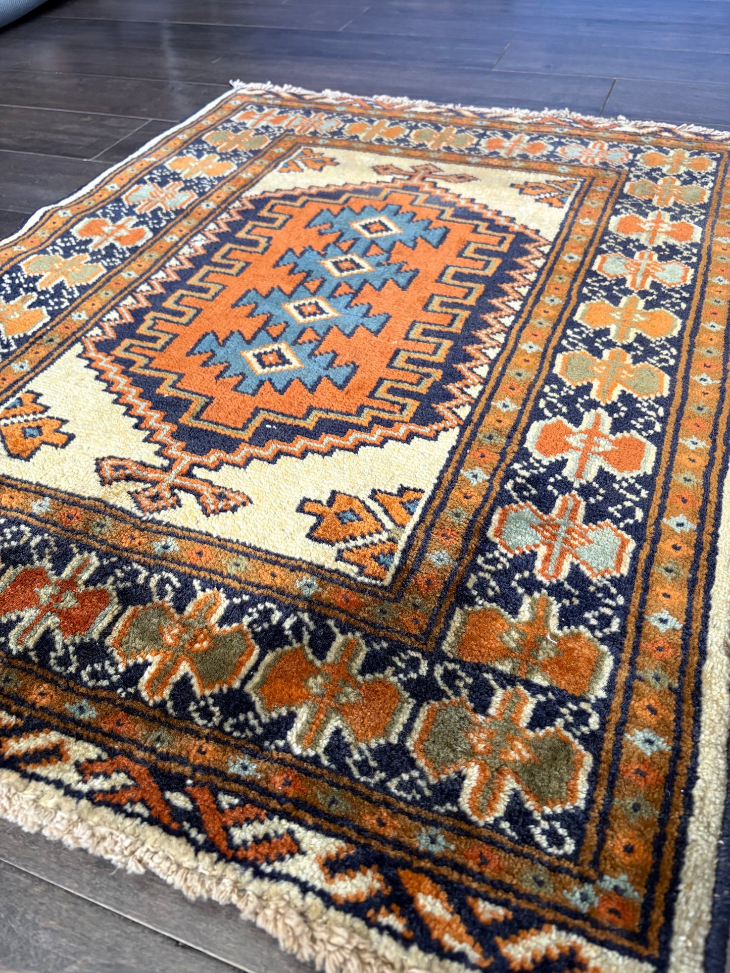 Vintage Rug #180 - 2'10" x 2'2"